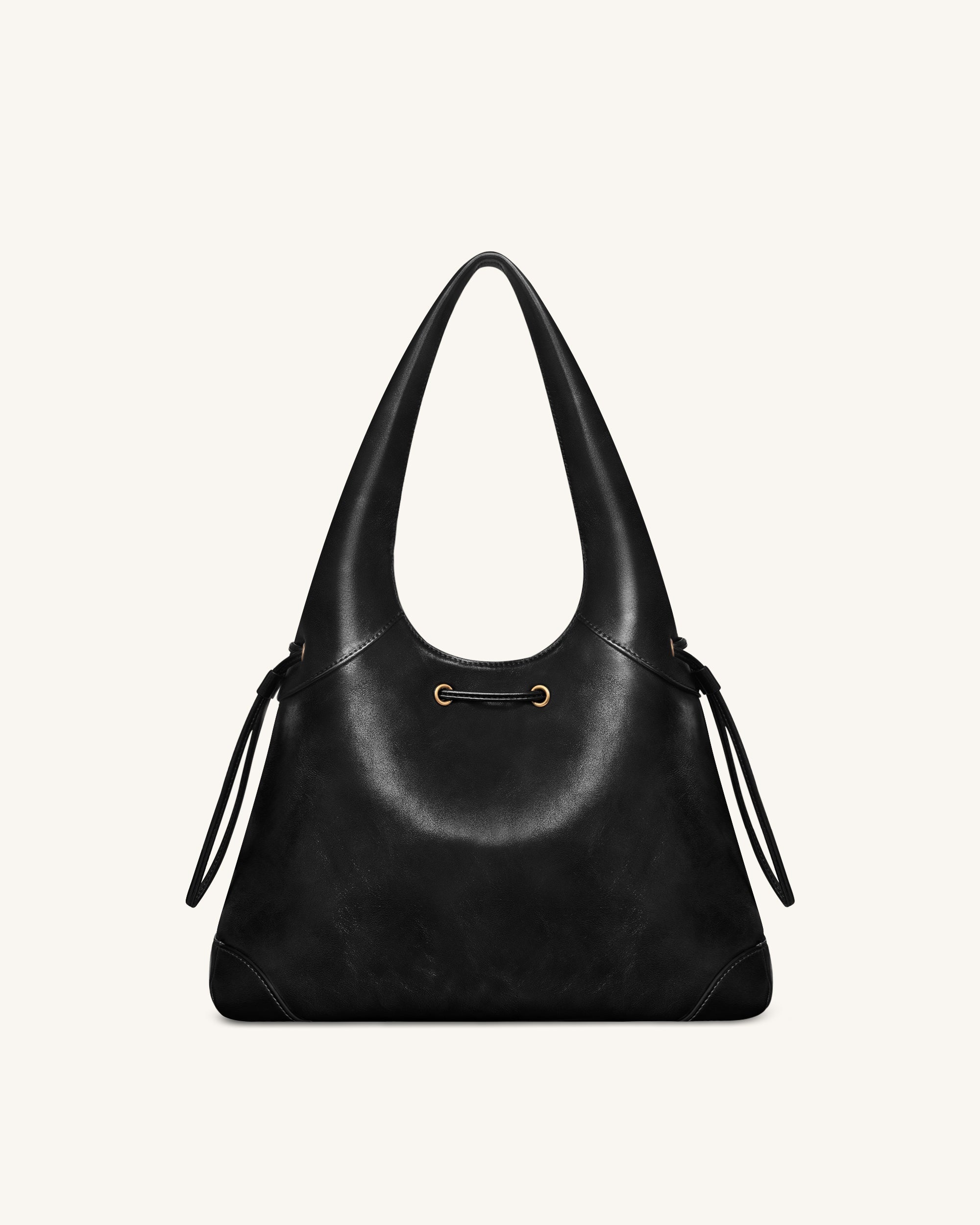 Jw Pei Celandra Drawstring Hobo Bag Black