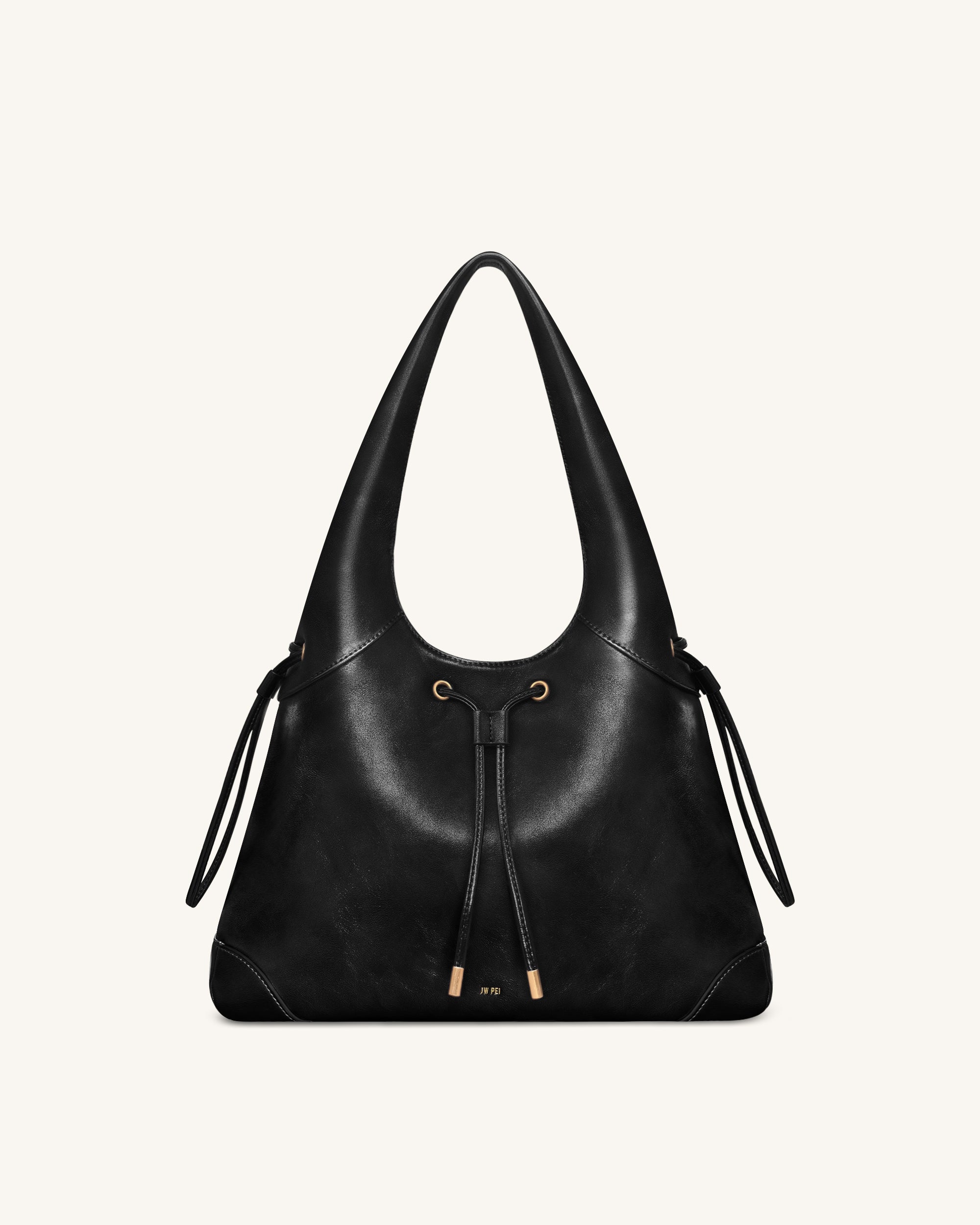 Jw Pei Celandra Drawstring Hobo Bag Black