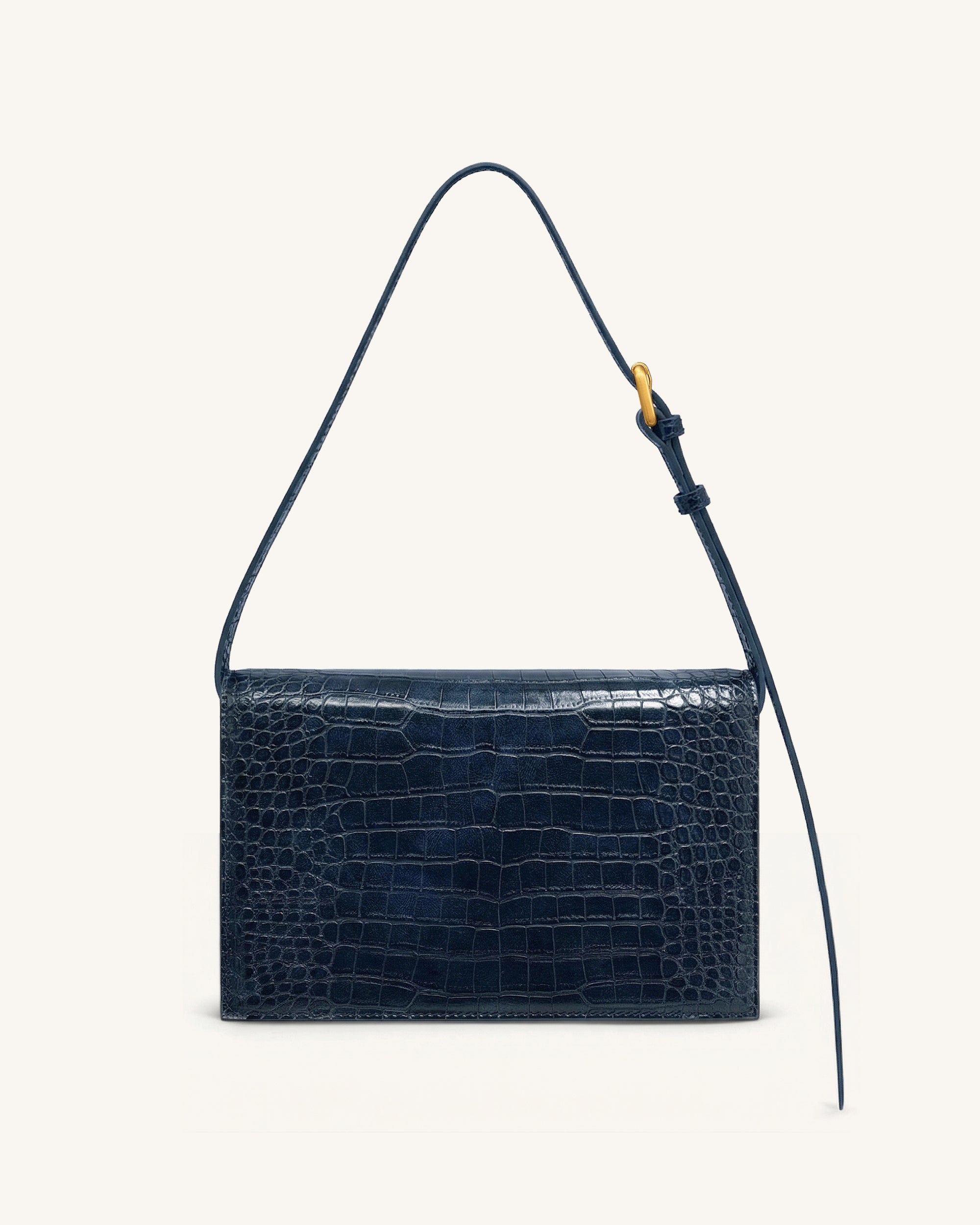 Jw Pei Clio Envelope Crossbody Bag Navy Croc