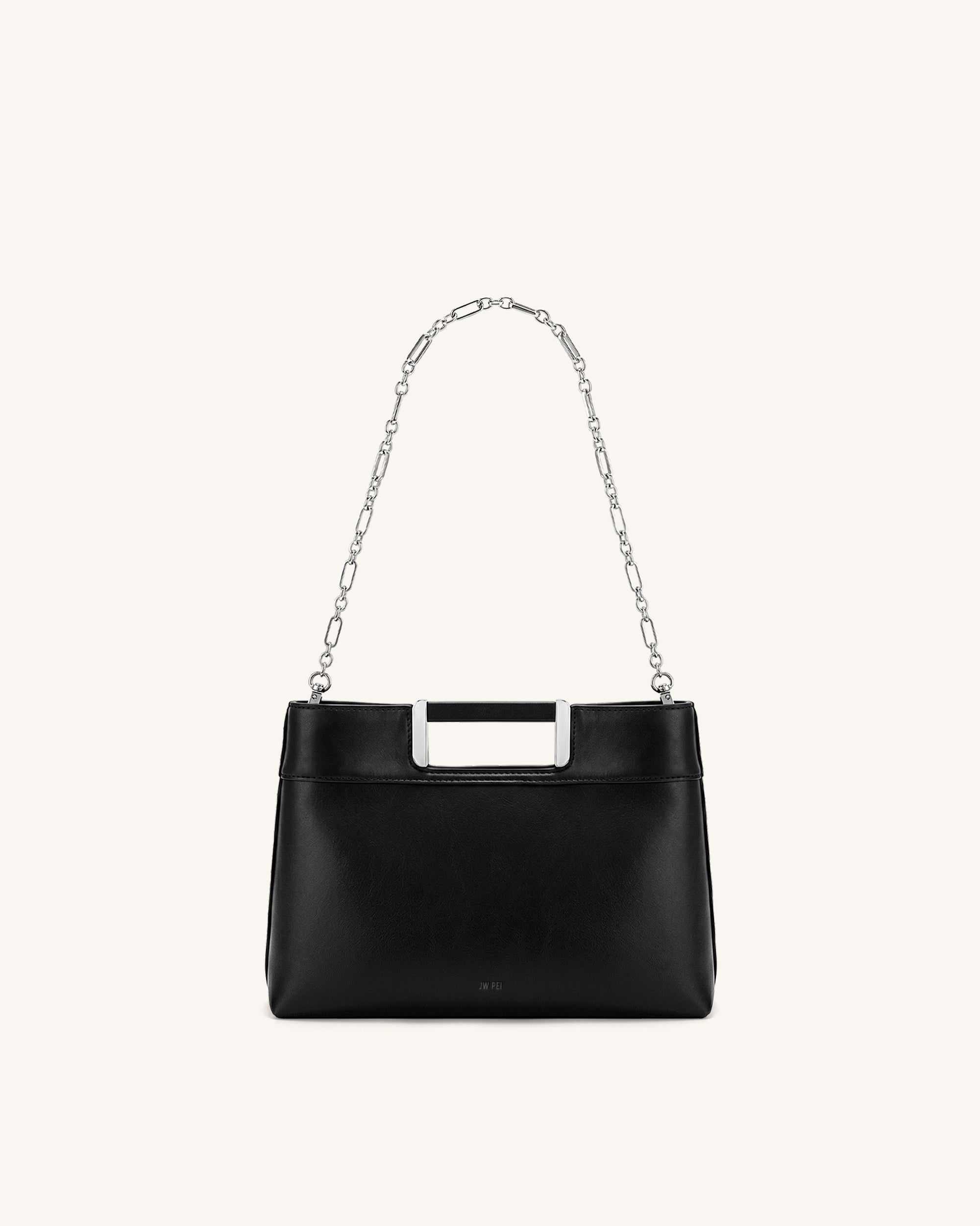 Jw Pei Elodie Chain Handle Top Handle Bag Black