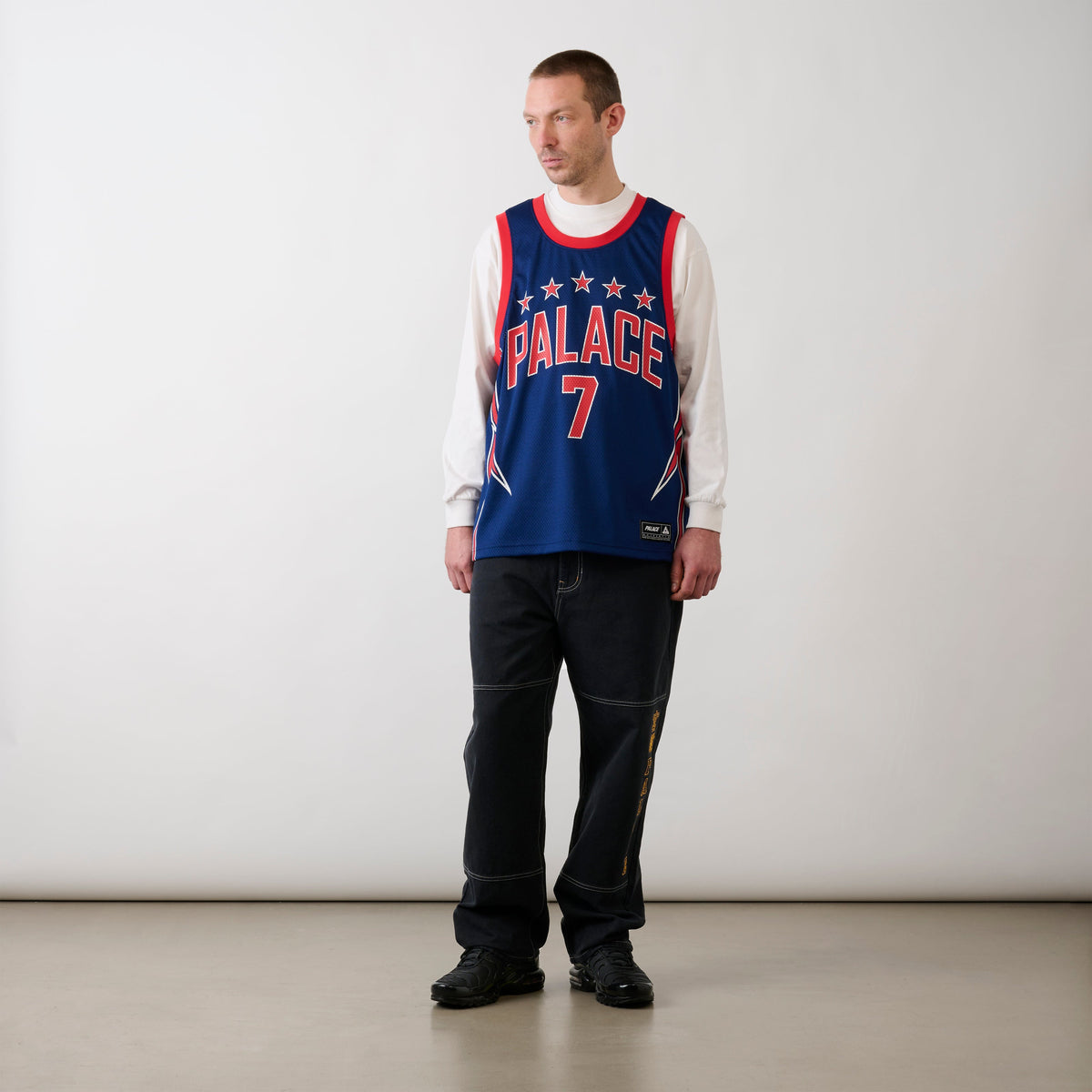 Palace Skateboards Lightning Basketball VEST NAVY / RED