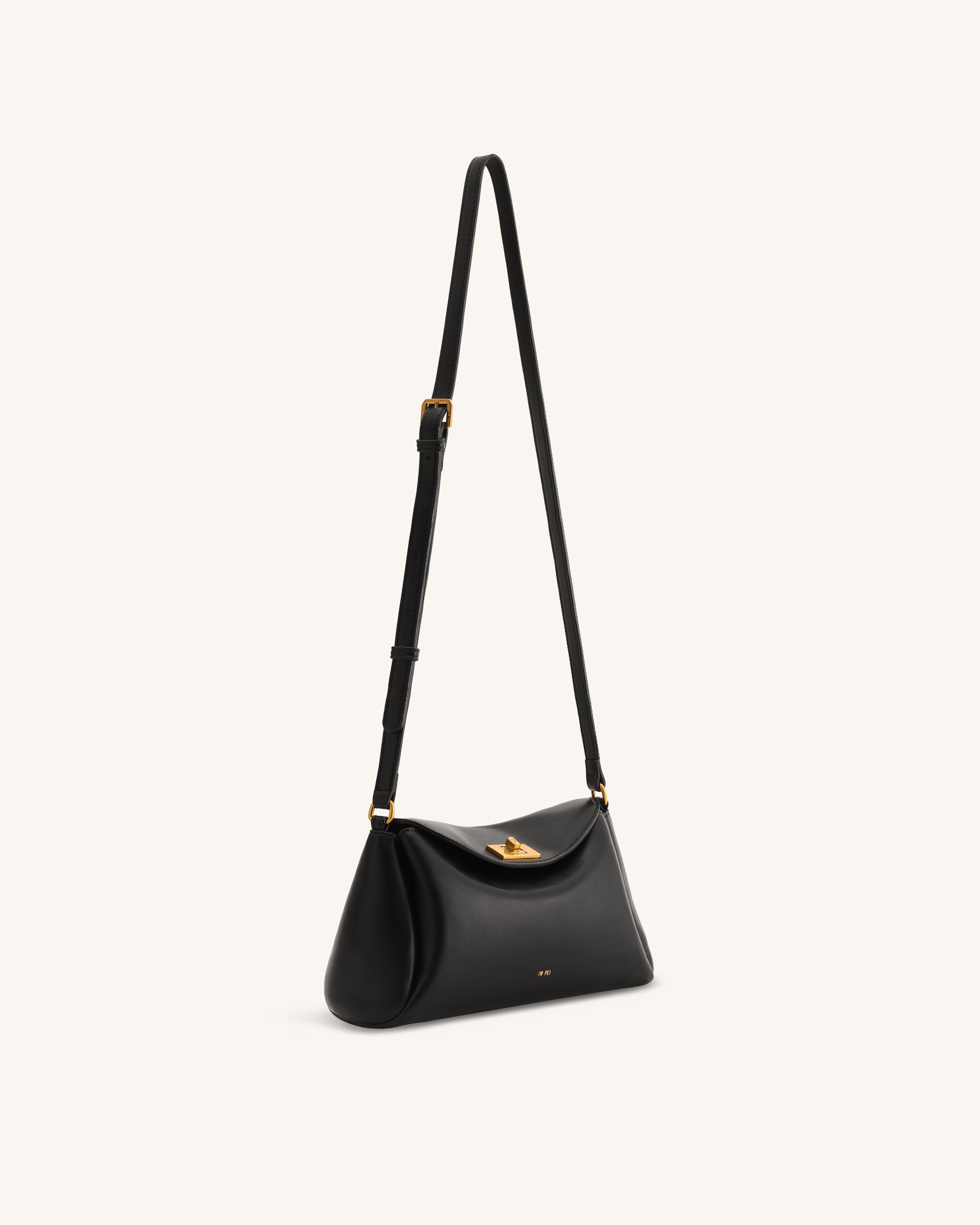 Jw Pei Greta Twist Lock Crossbody Bag Black
