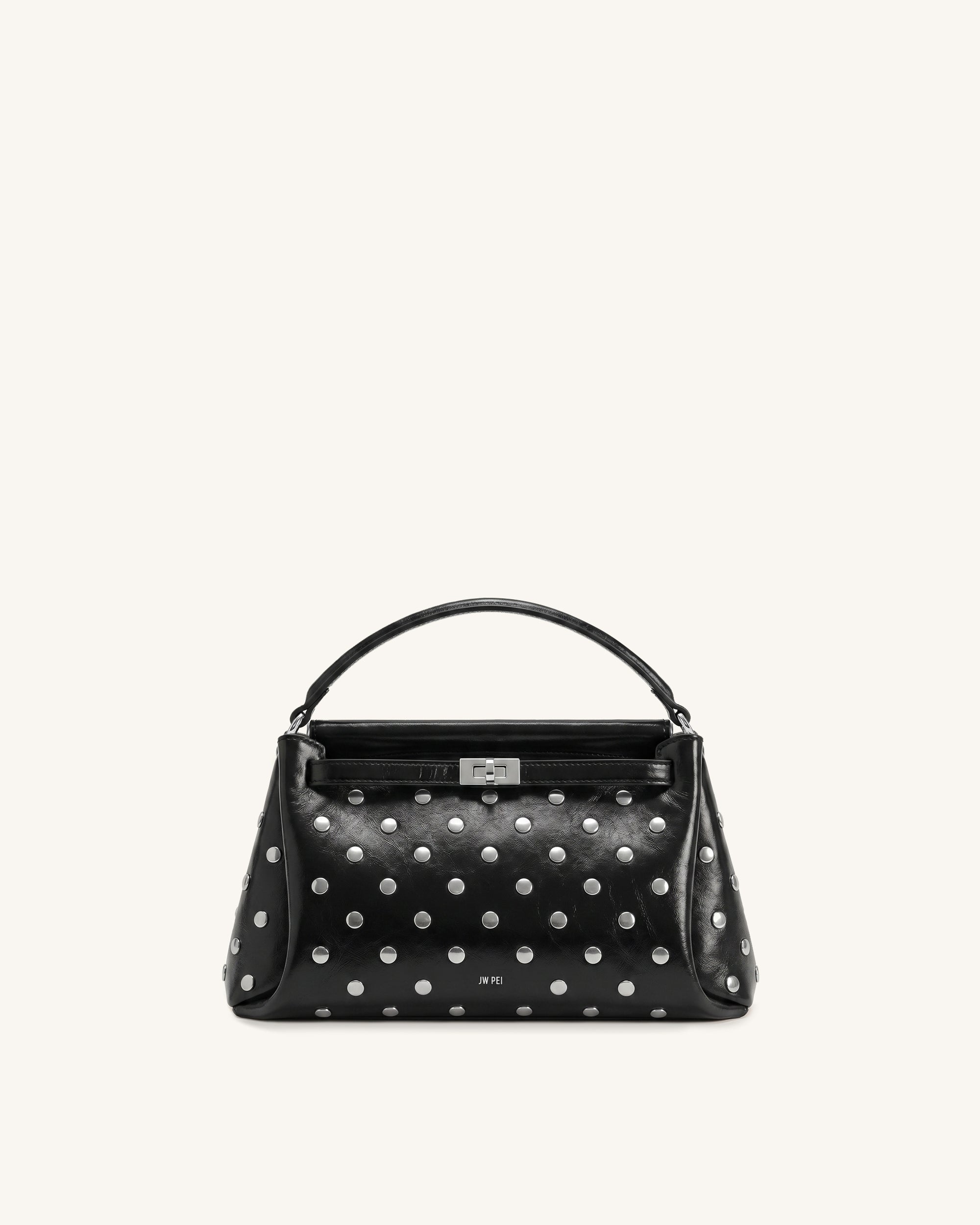 Jw Pei Carmen Studded Top Handle Bag Ink Black