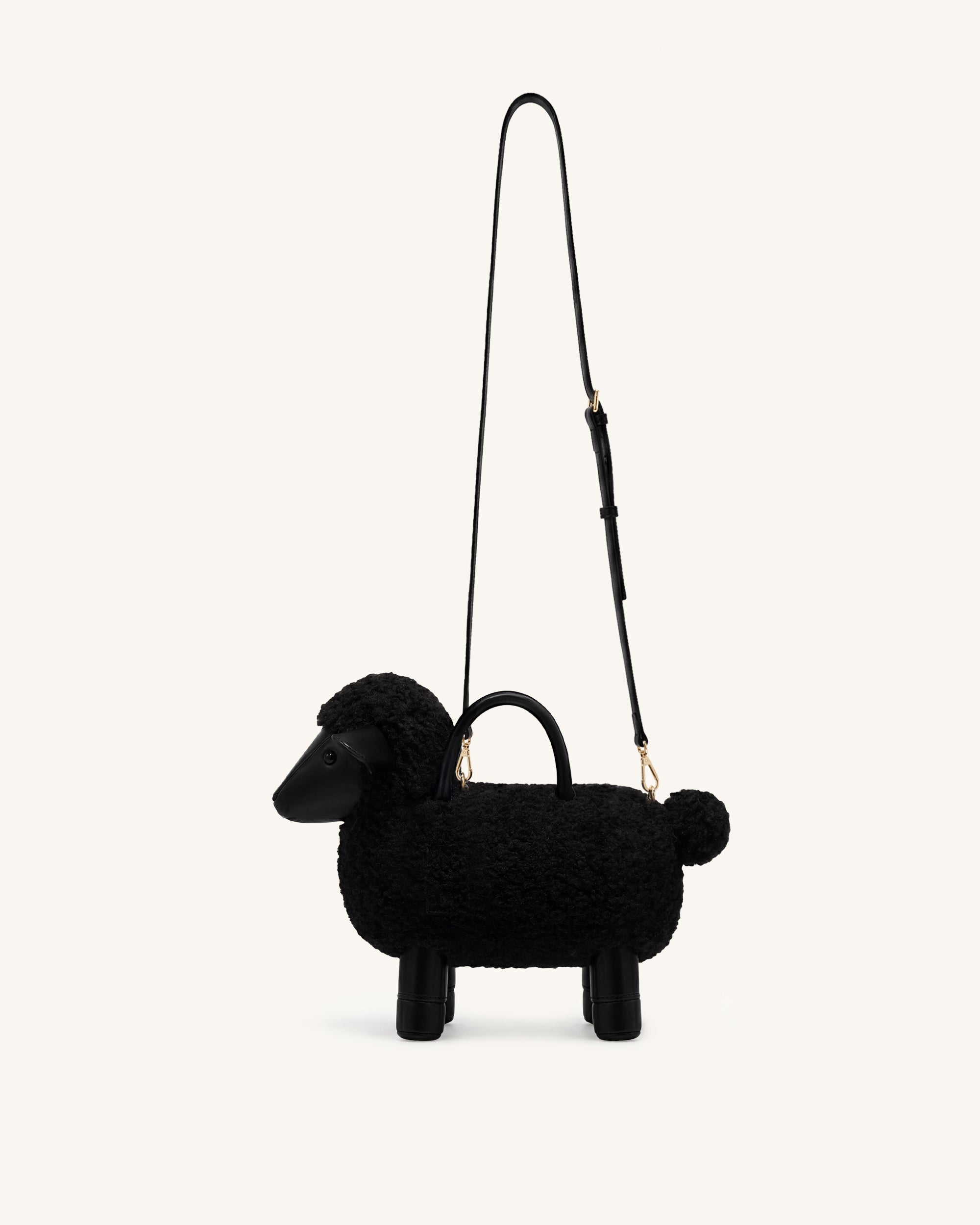 Jw Pei Luna Sheep Top Handle Bag Black