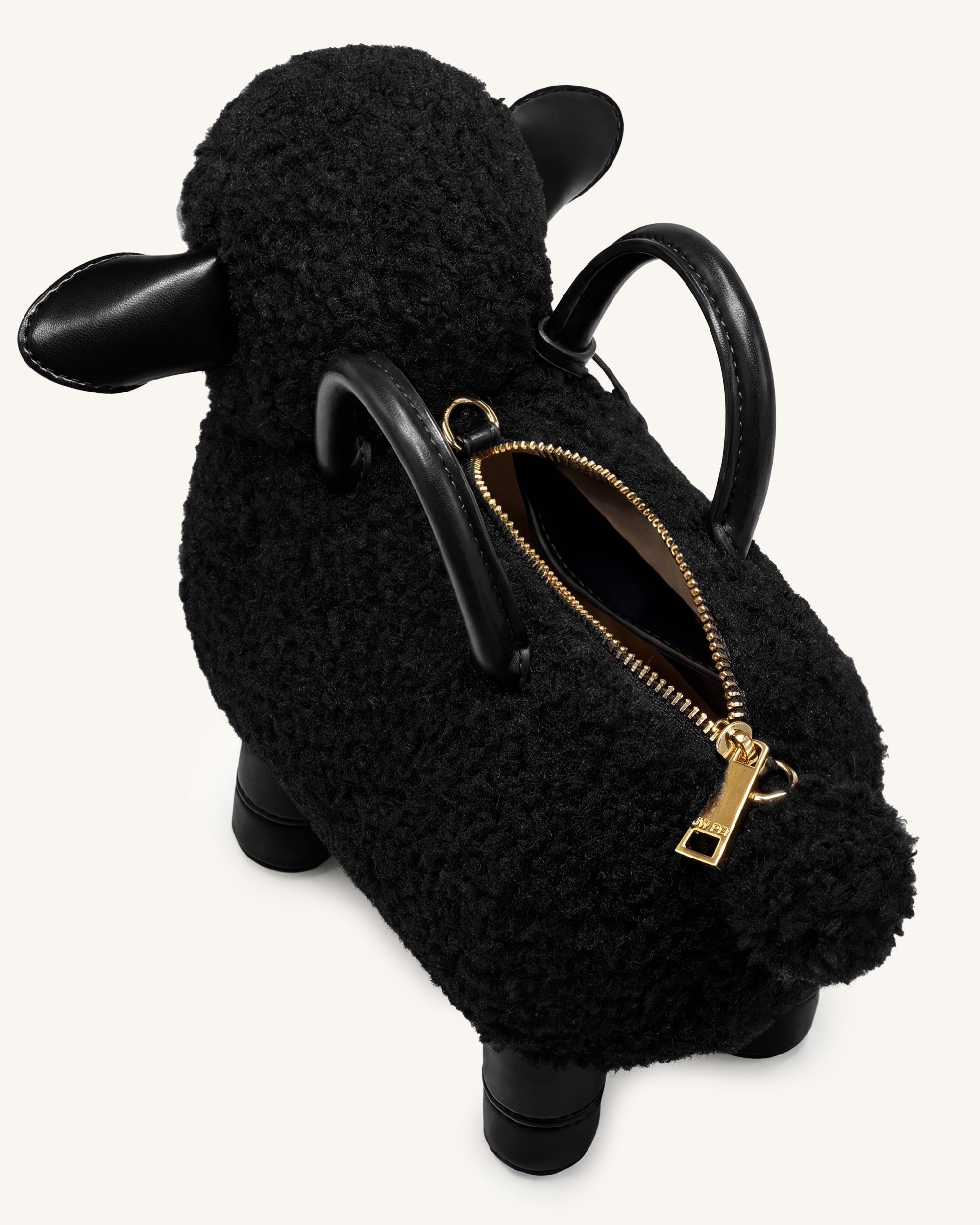 Jw Pei Luna Sheep Top Handle Bag Black