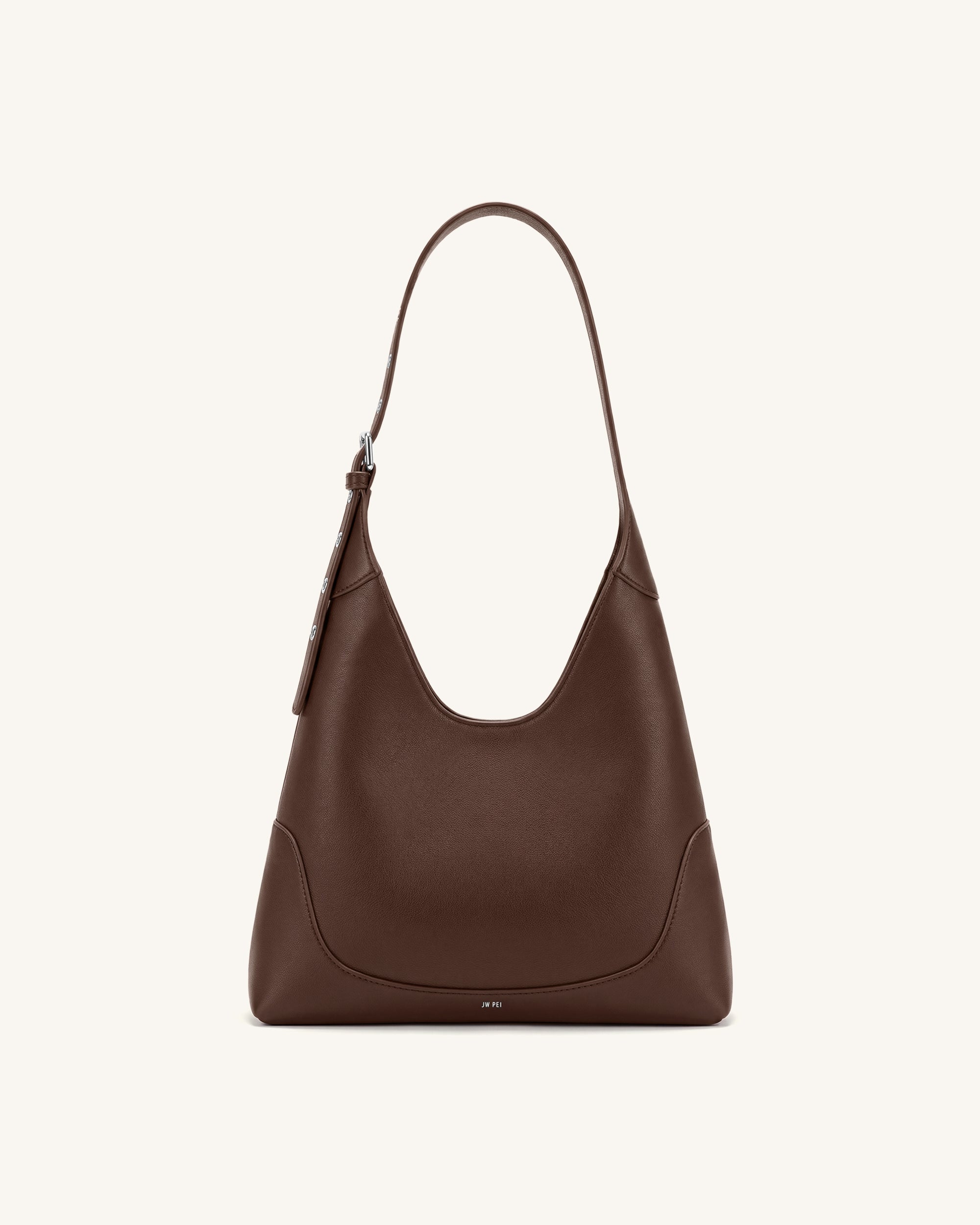 Jw Pei Willow Soft Hobo Shoulder Bag Dark Brown