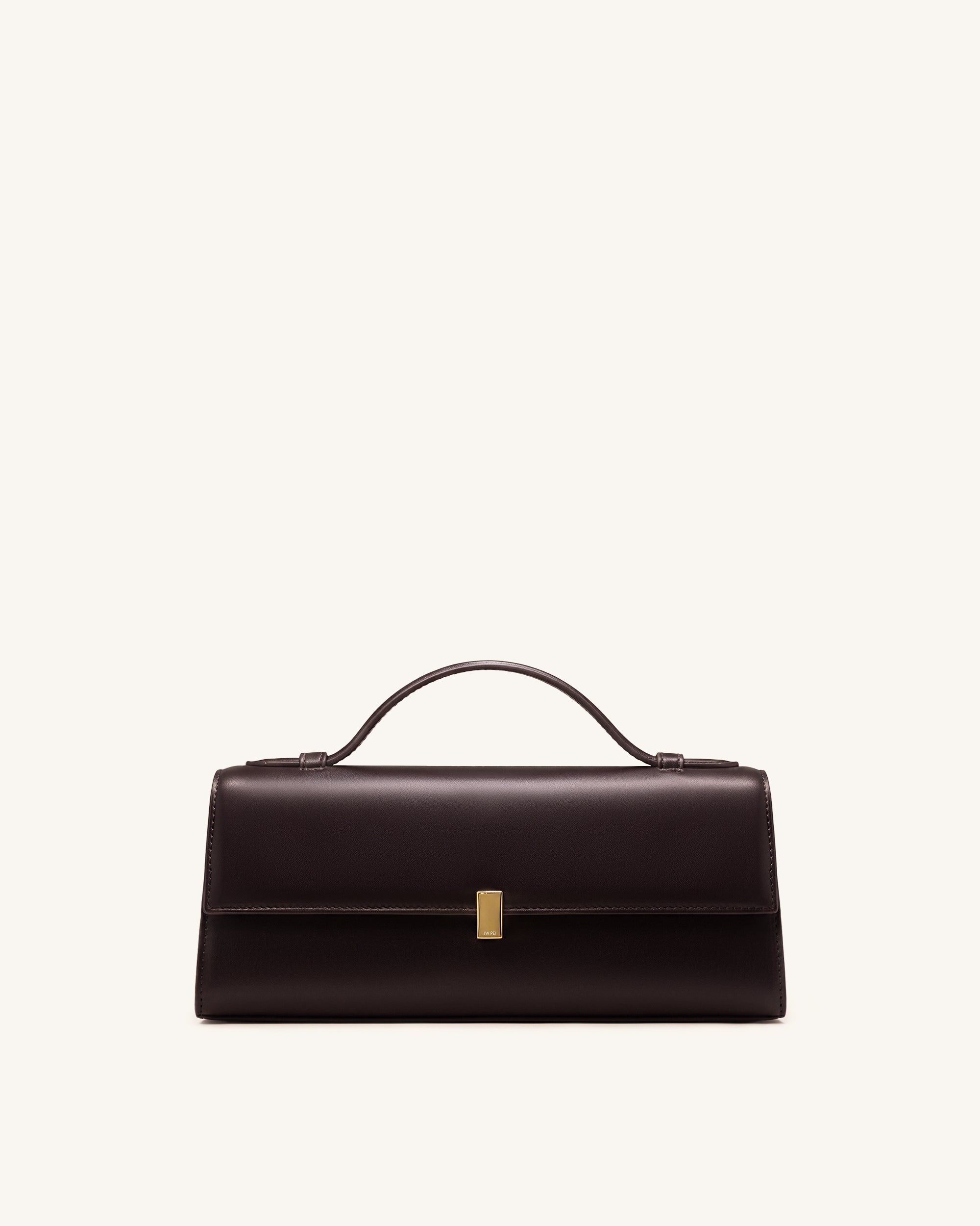 Jw Pei Delphine Flap Top Handle Bag Dark Brown