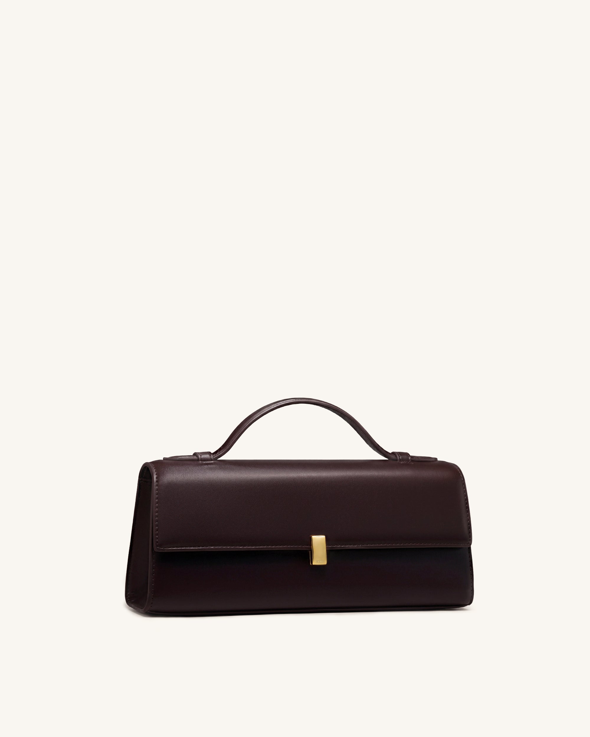 Jw Pei Delphine Flap Top Handle Bag Dark Brown