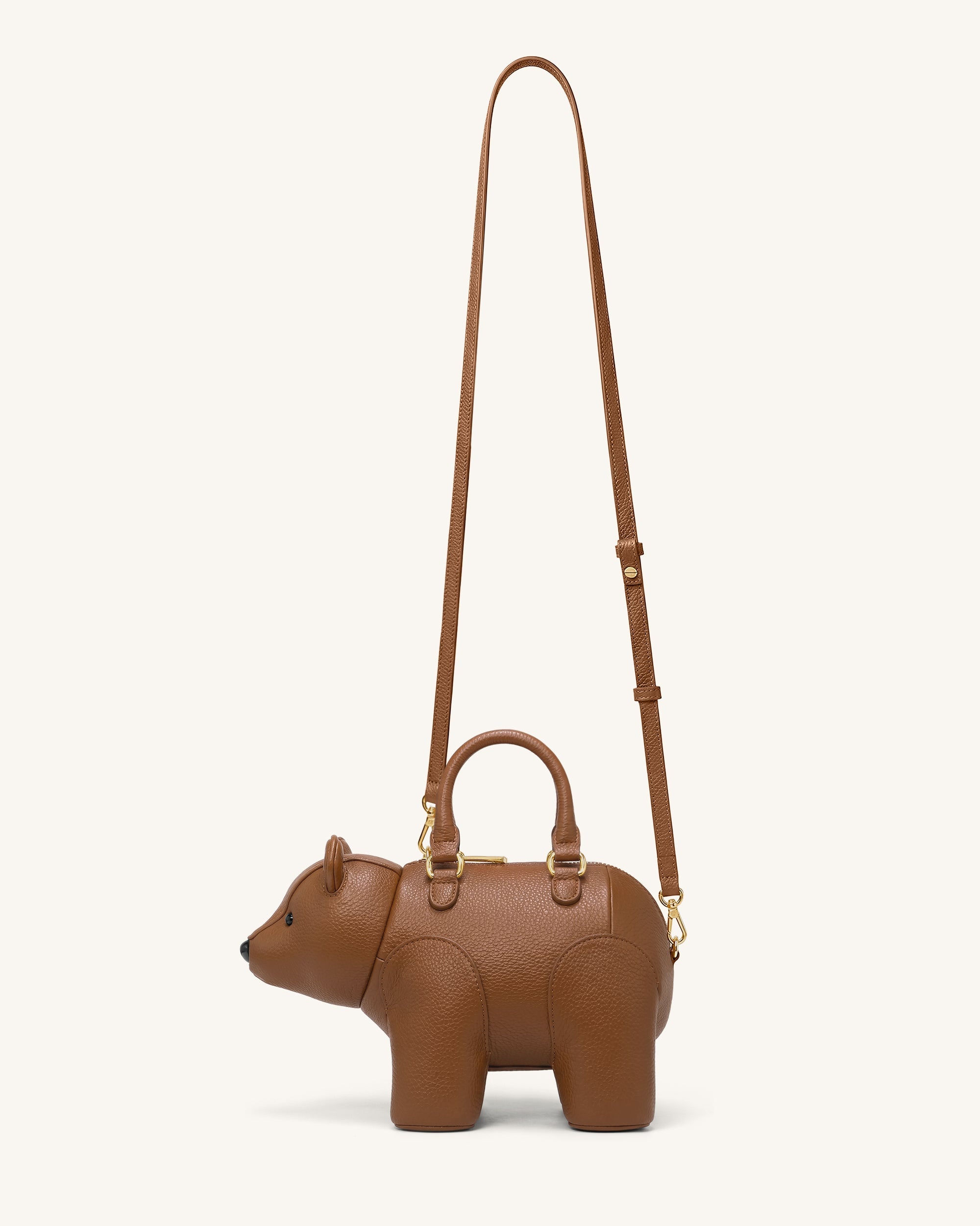 Jw Pei Bernie Bear Top Handle Bag Brown