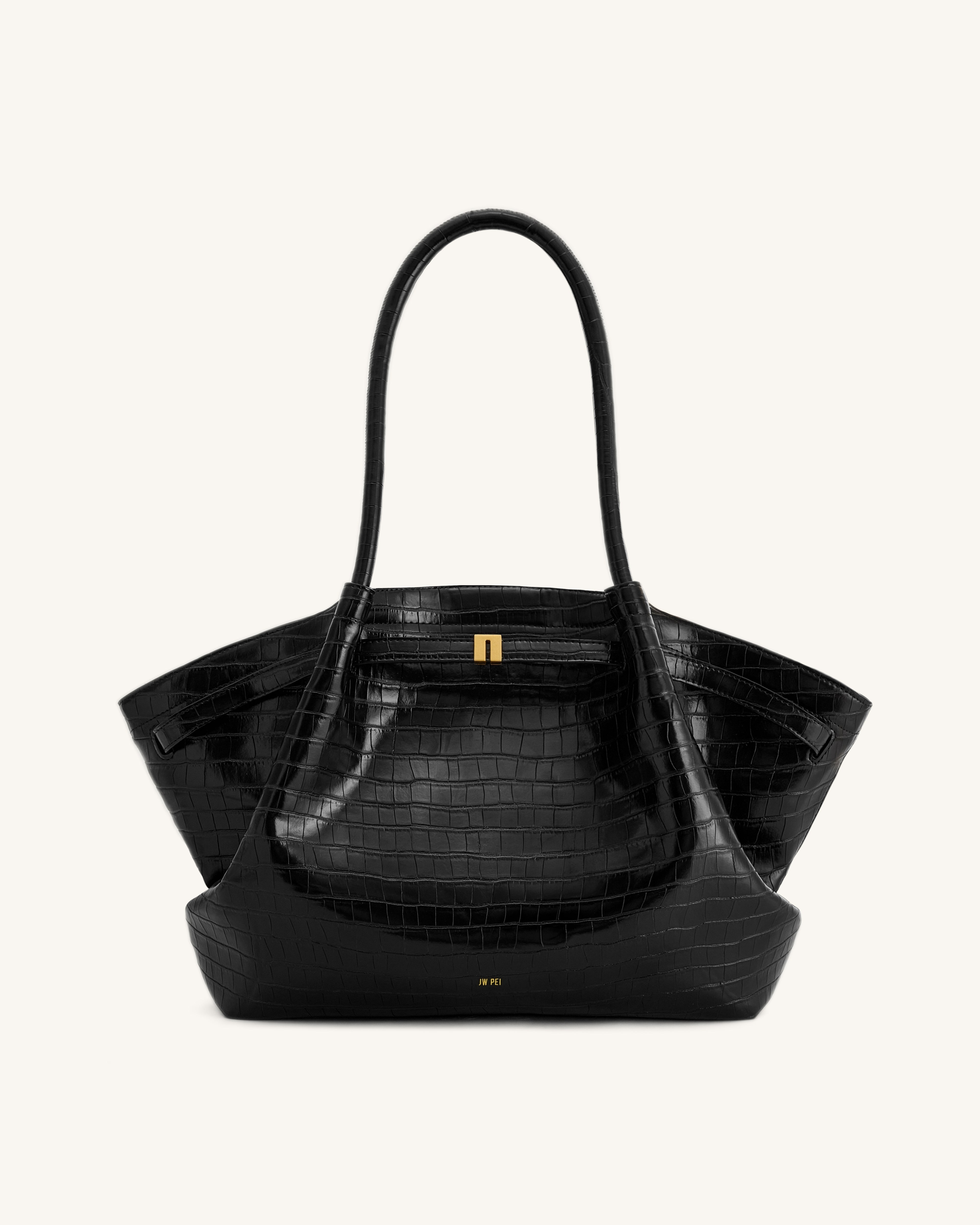 Jw Pei Hana Large Tote Bag Black Croc