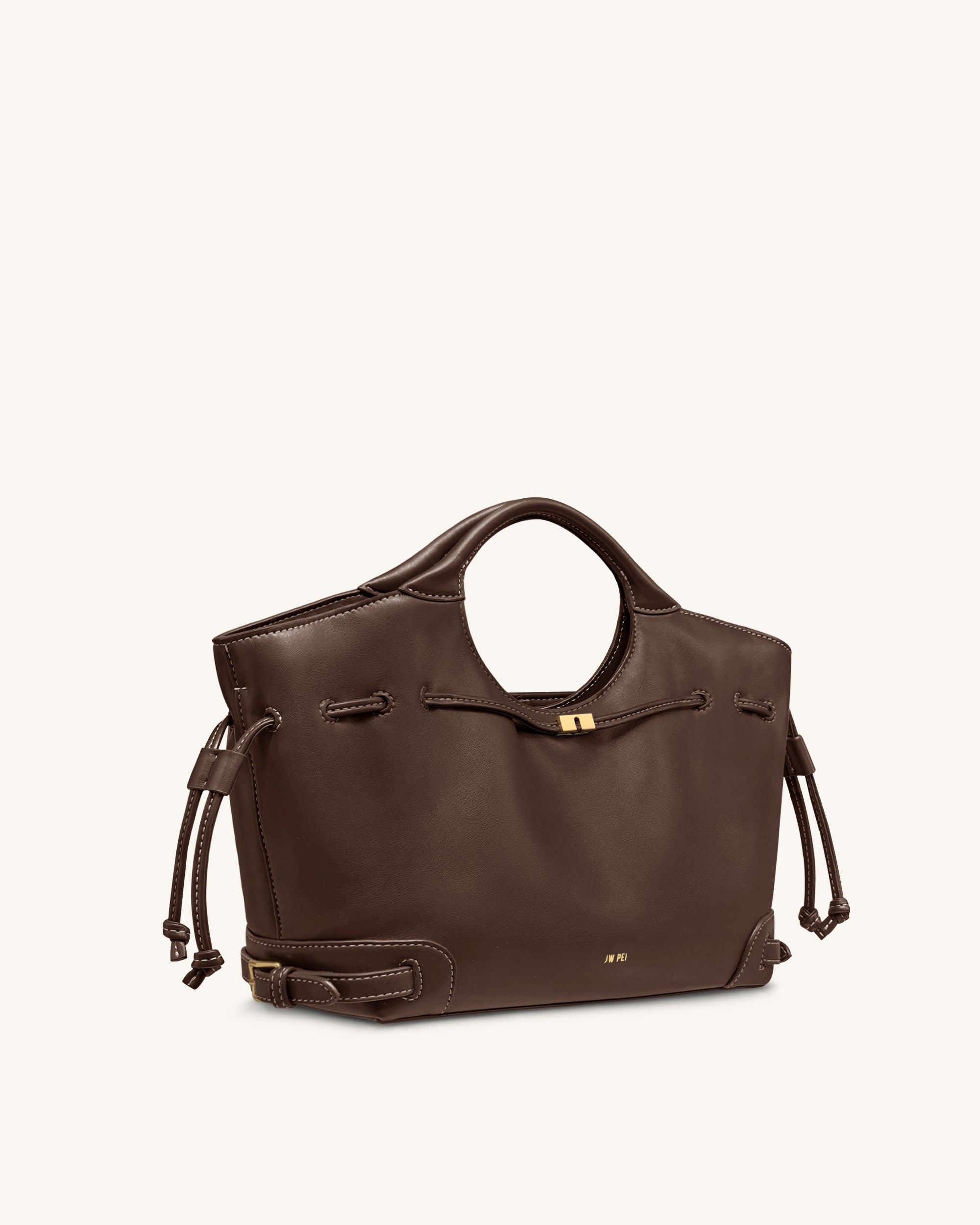 Jw Pei Virelle Drawstring Tote Bag Brown