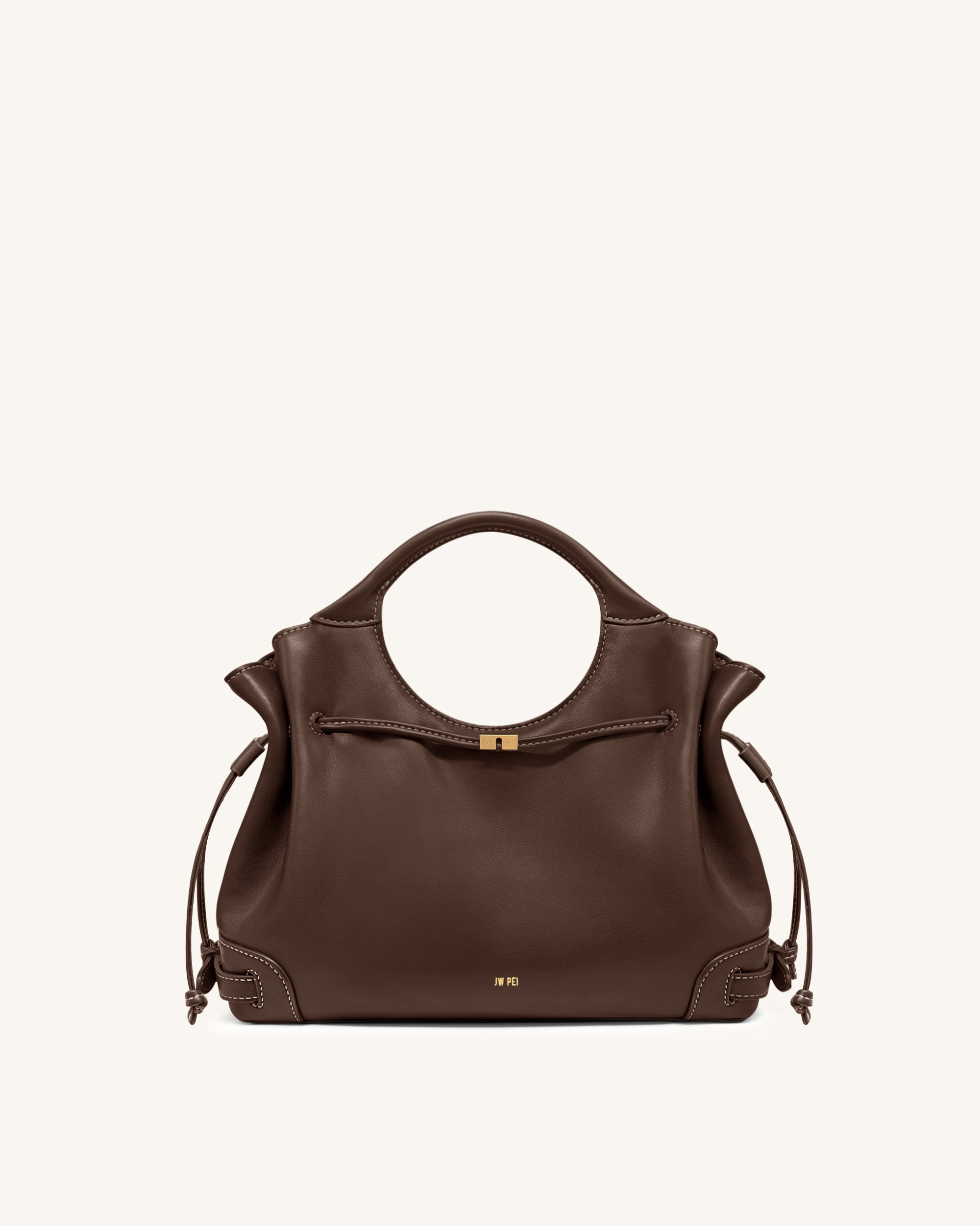 Jw Pei Virelle Drawstring Tote Bag Brown