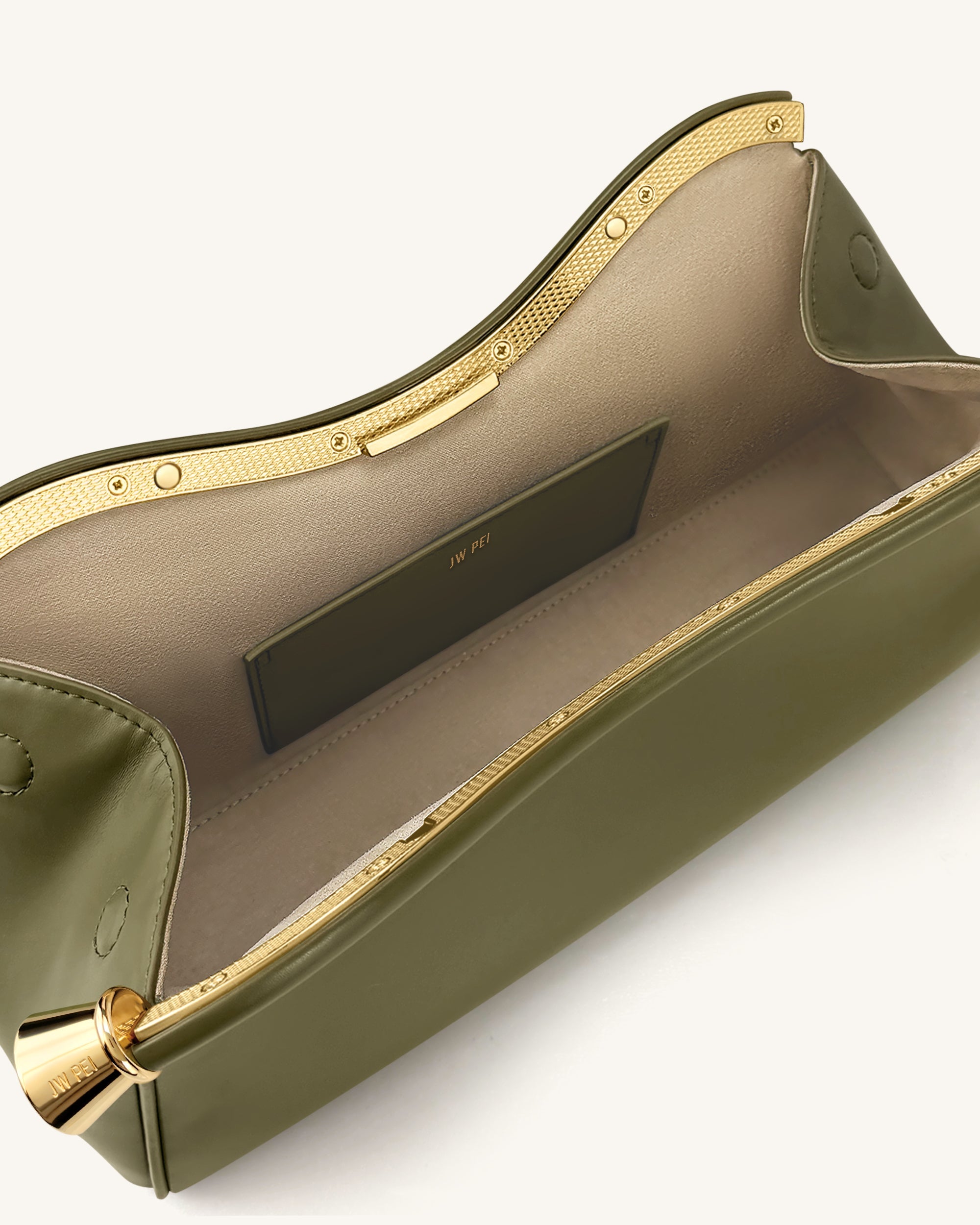 Jw Pei Naomi Curved Shoulder Bag Olive Green