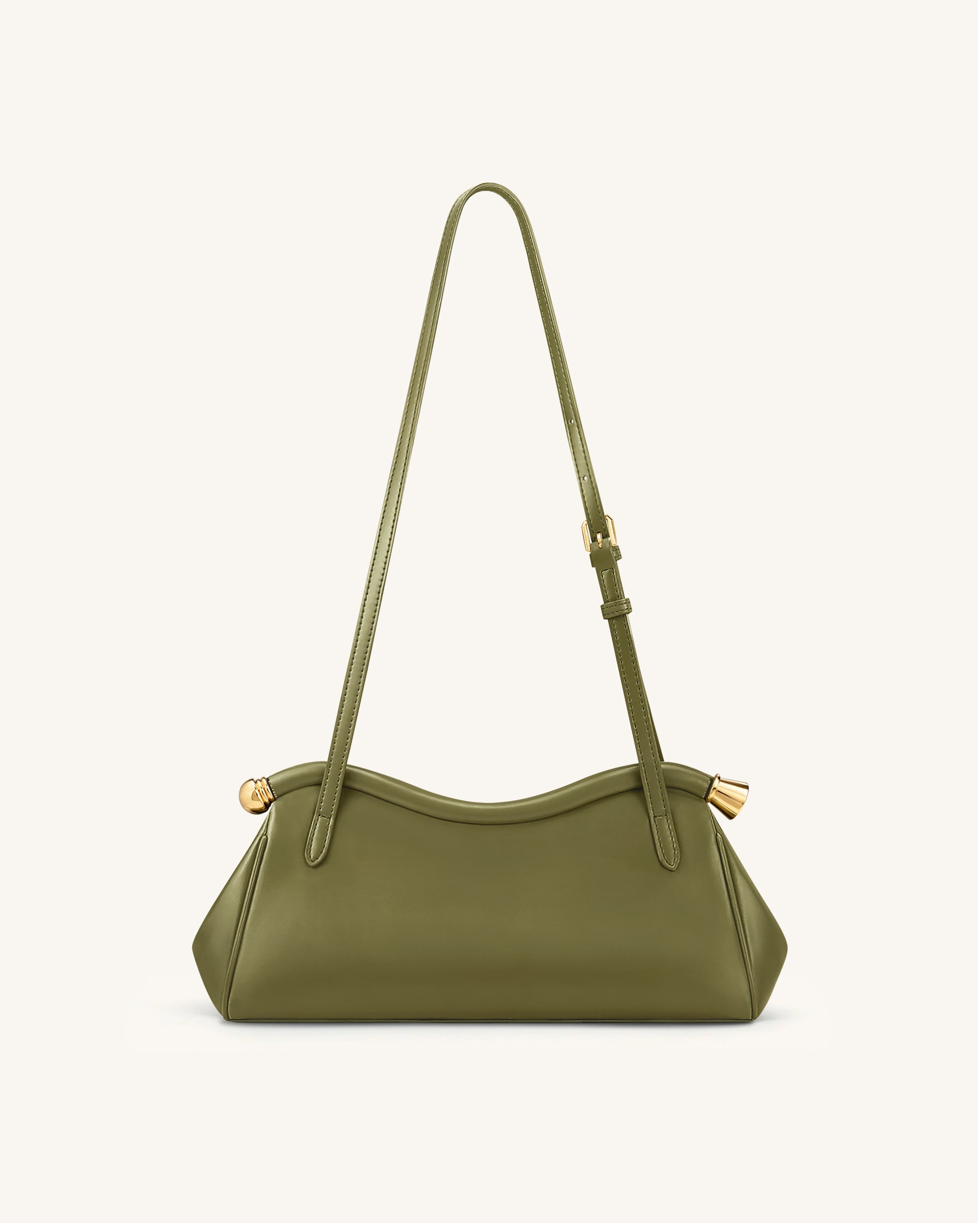 Jw Pei Naomi Curved Shoulder Bag Olive Green