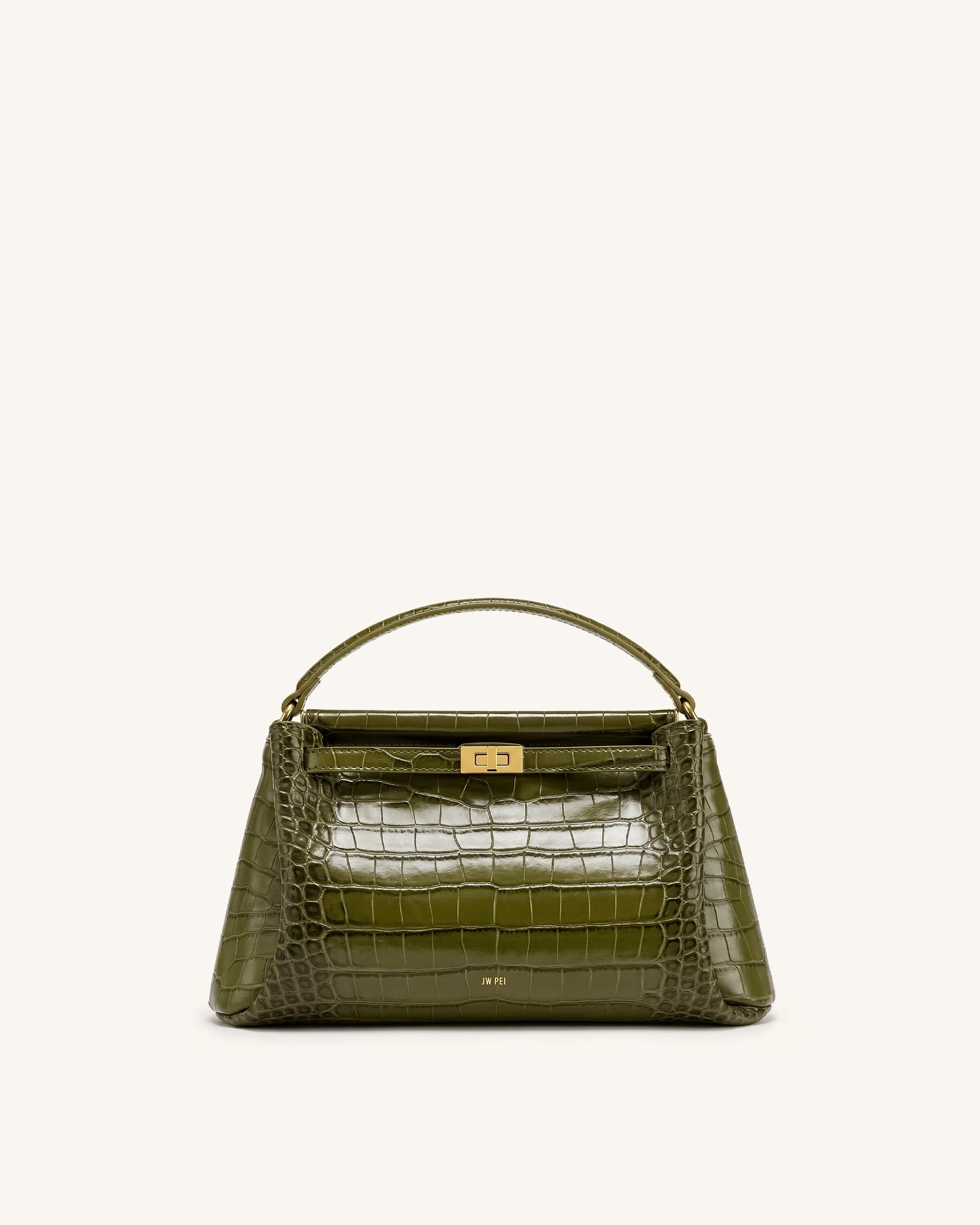Jw Pei Carmen Top Handle Bag Green Croc