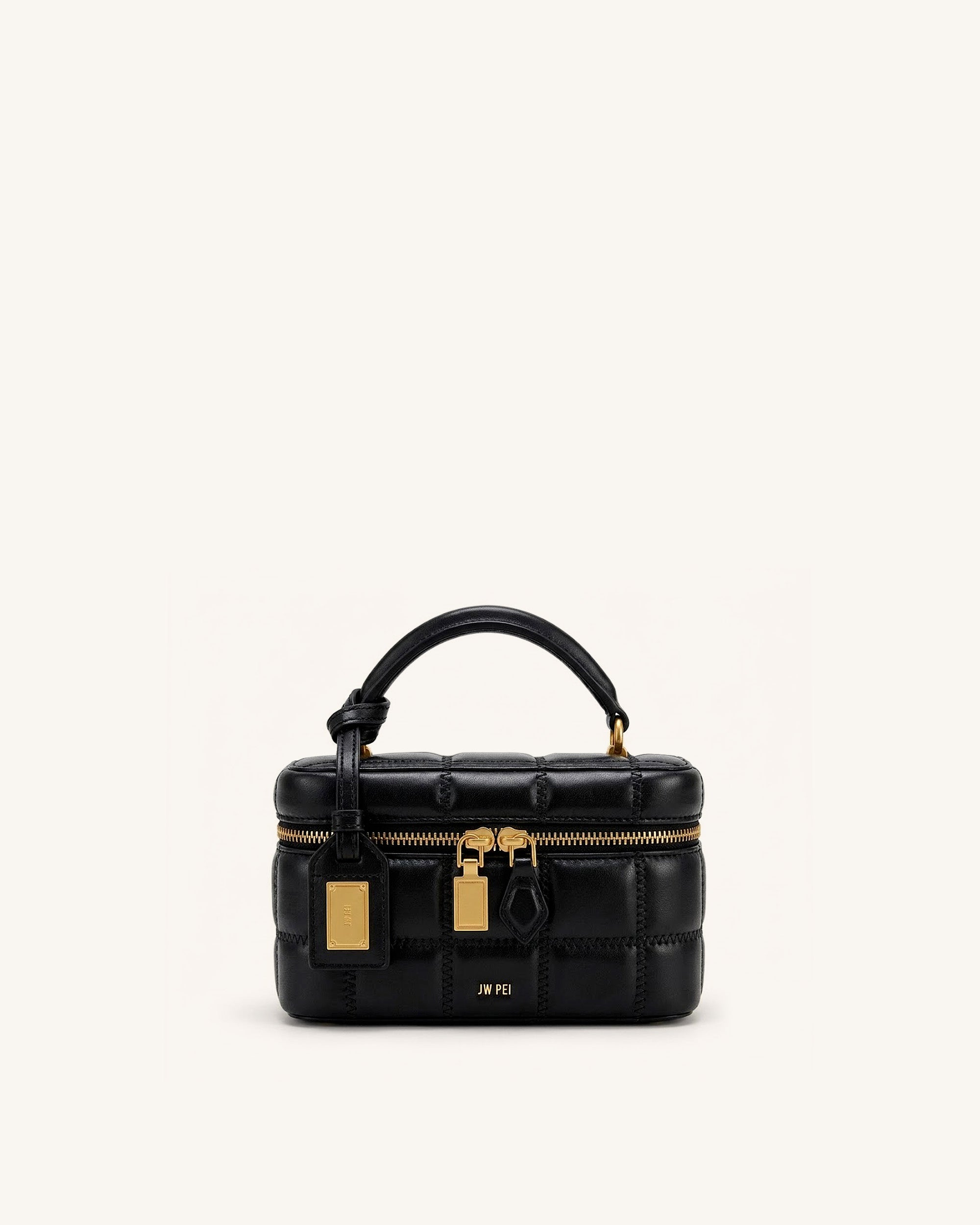 Jw Pei Cleo Box Shape Top Handle Bag Black