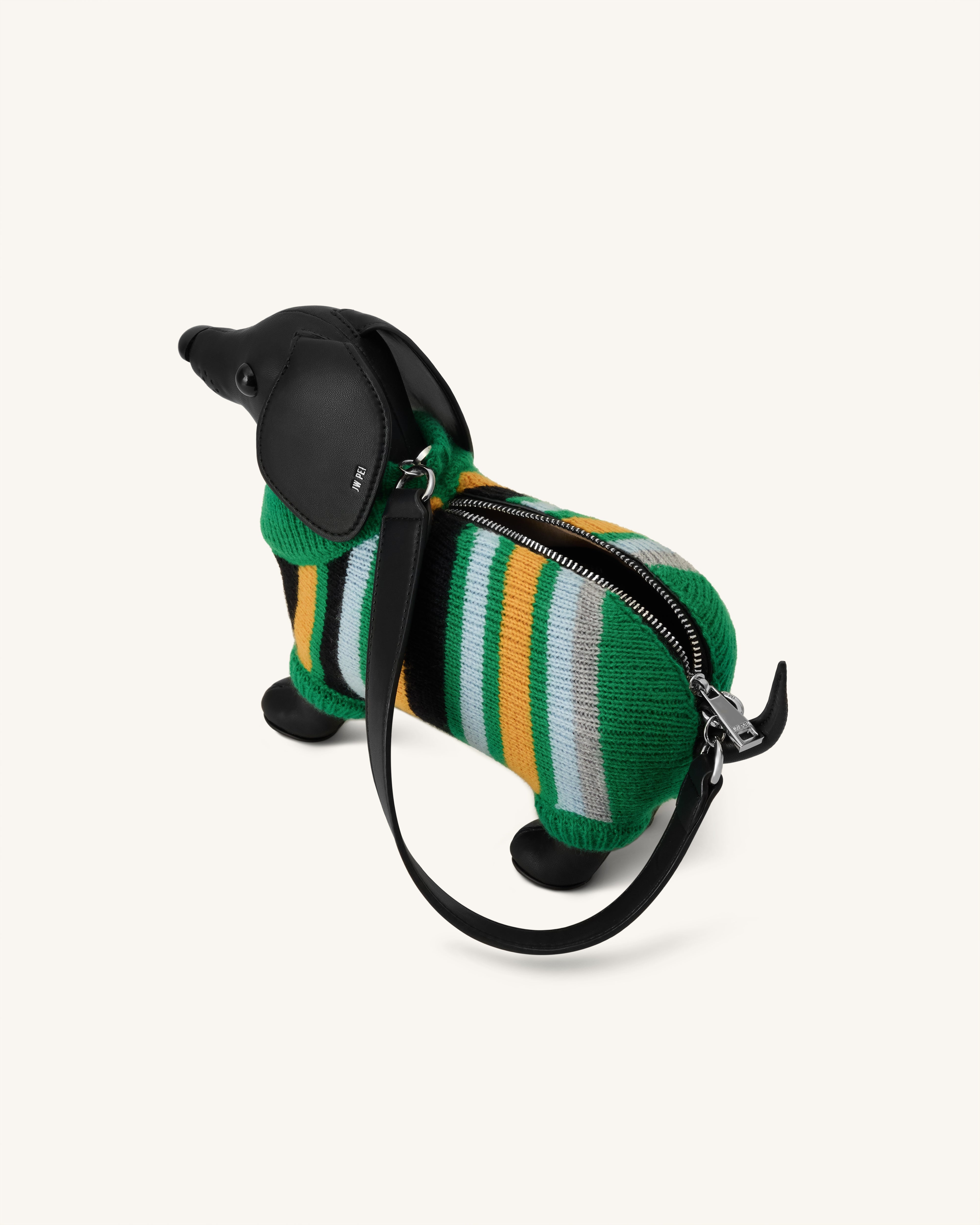 Jw Pei Addison Dachshund Handbag Black