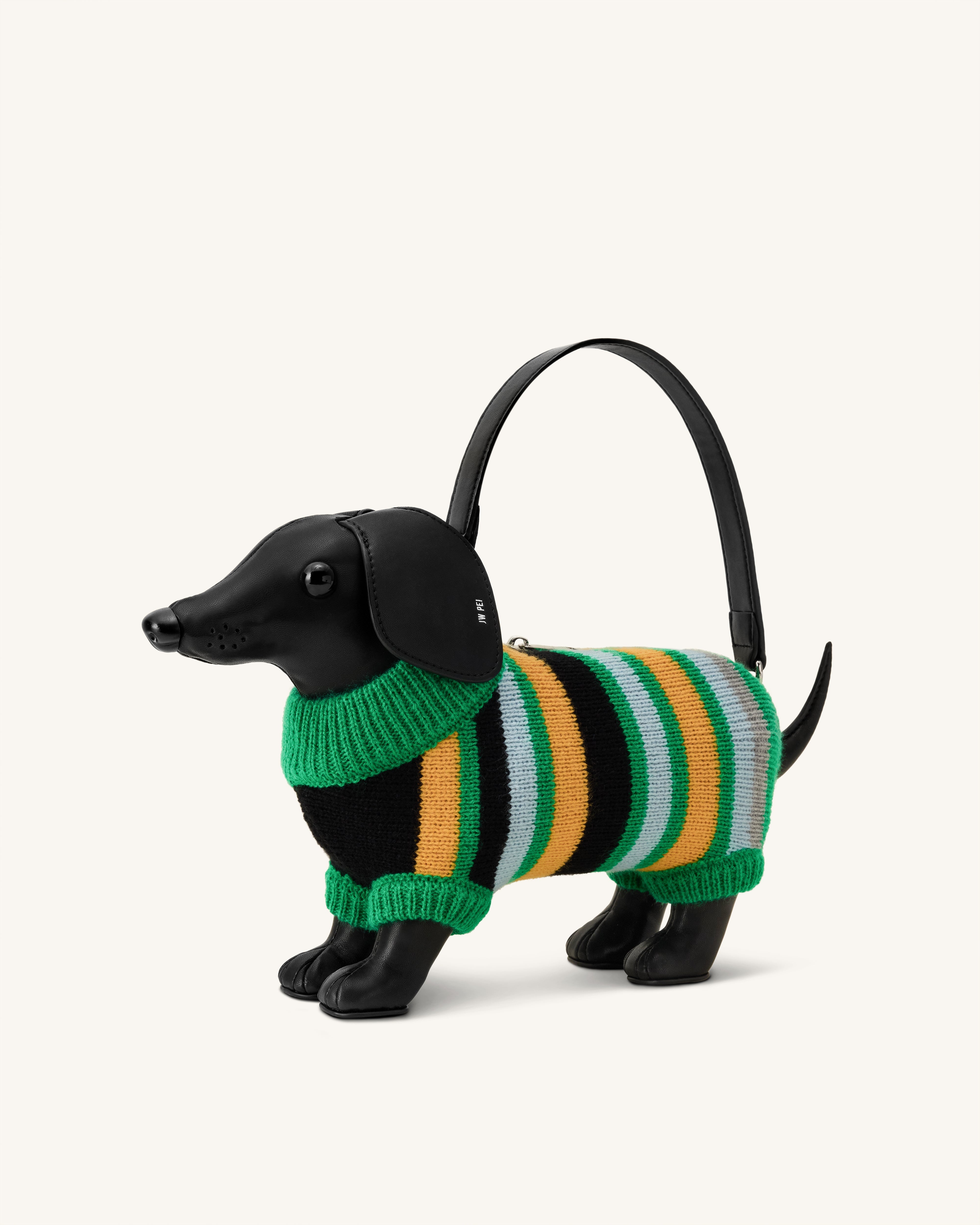 Jw Pei Addison Dachshund Handbag Black