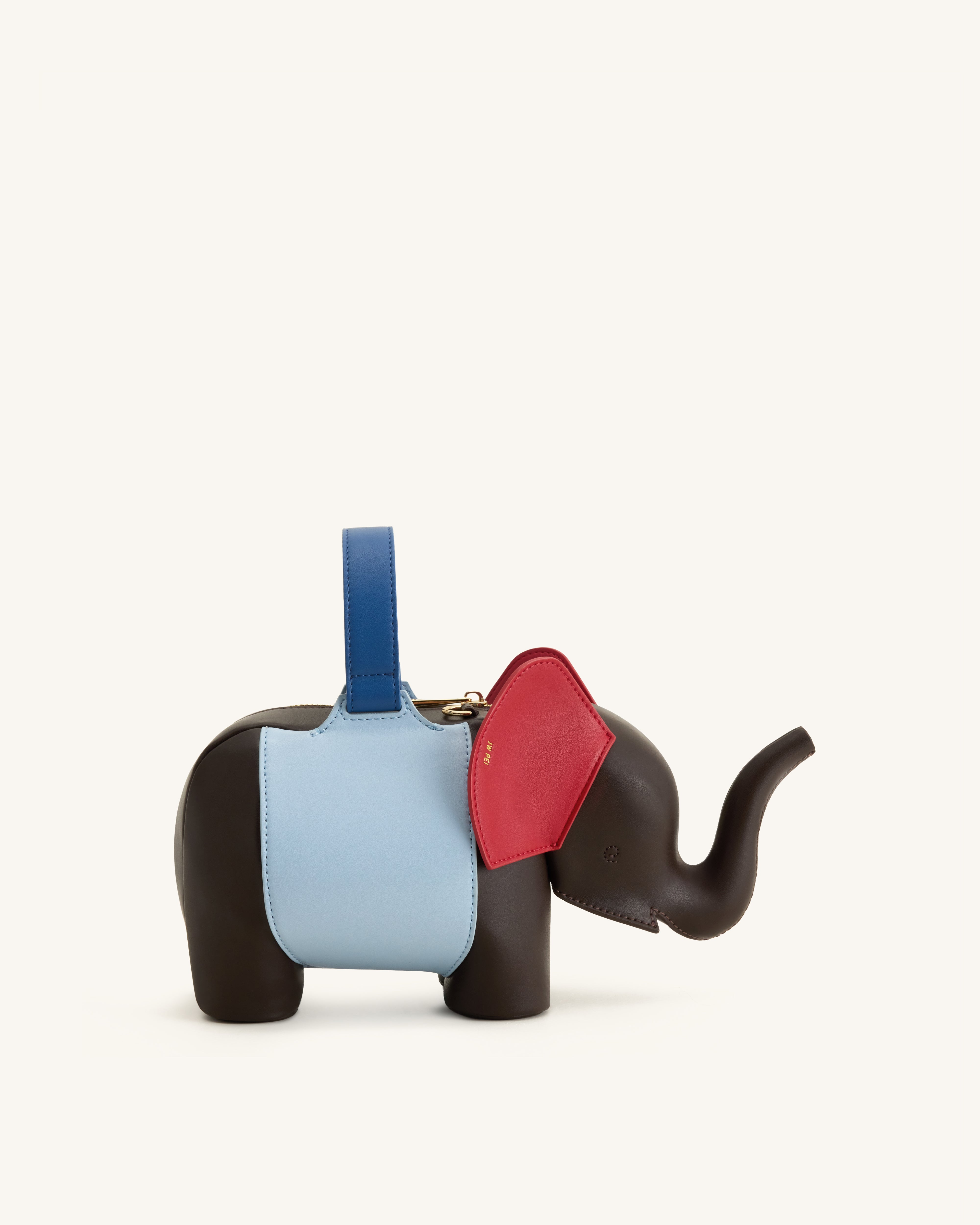 Jw Pei Claire Elephant Shaped Handbag Dark Brown/Blue