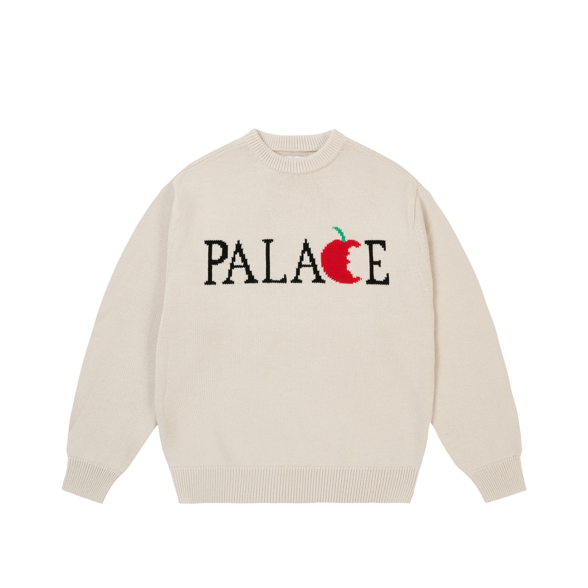 Palace Skateboards BIG Apple KNIT OFF White