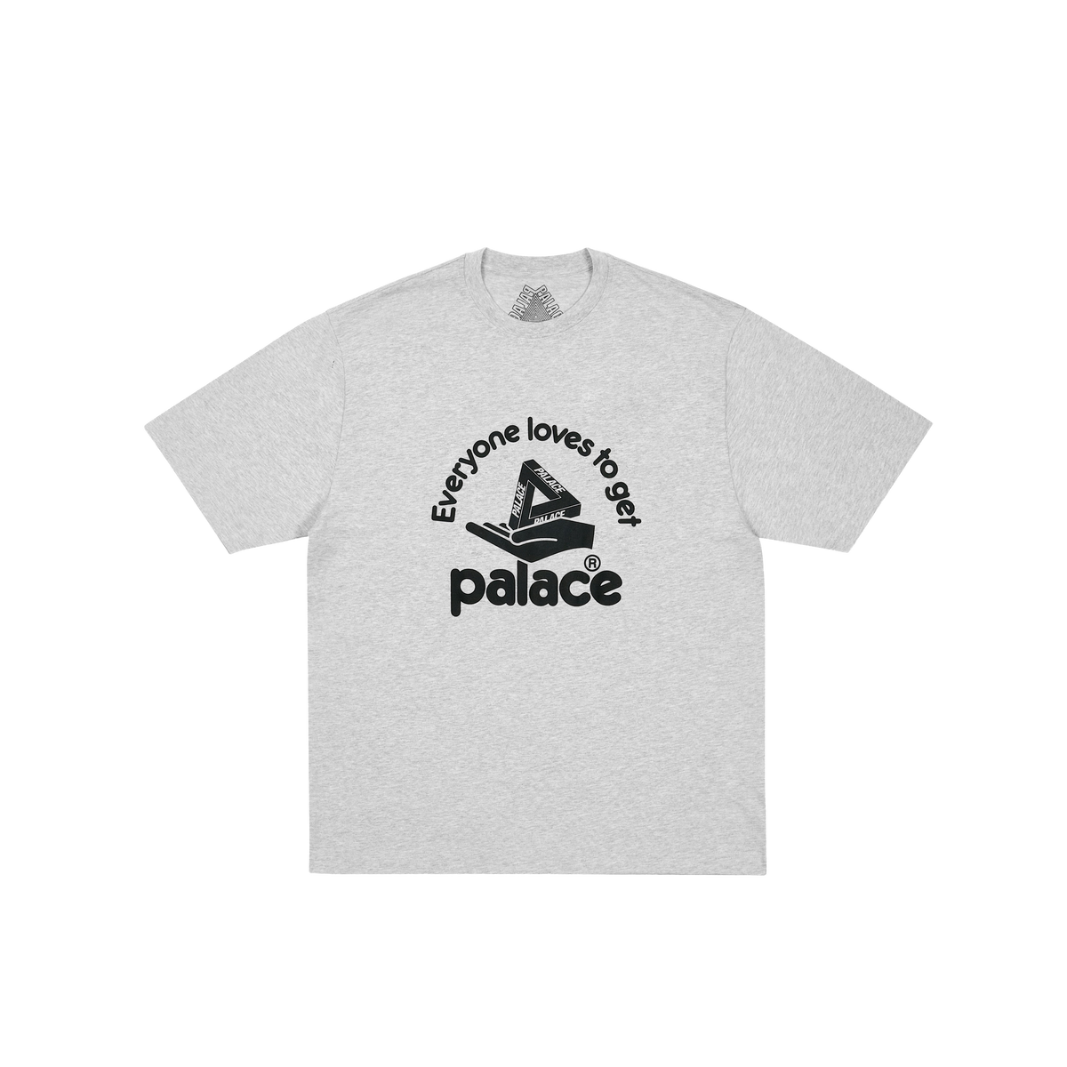 Palace Skateboards HAND OUT T-Shirt GREY MARL