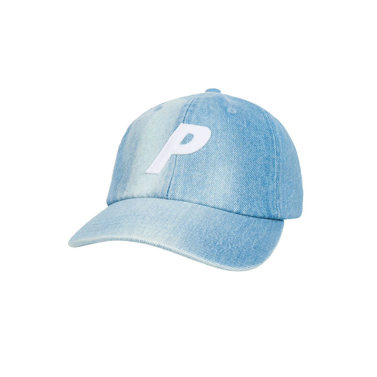 Palace Skateboards Bleached Denim P 6-Panel Brown