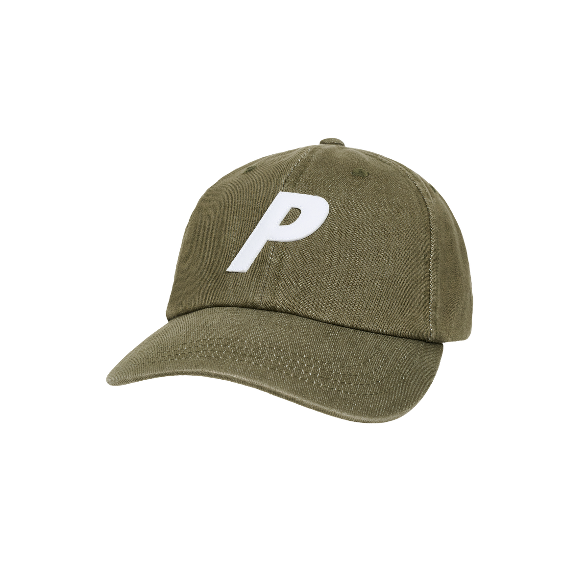 Palace Skateboards Bleached Denim P 6-Panel ARMY Olive