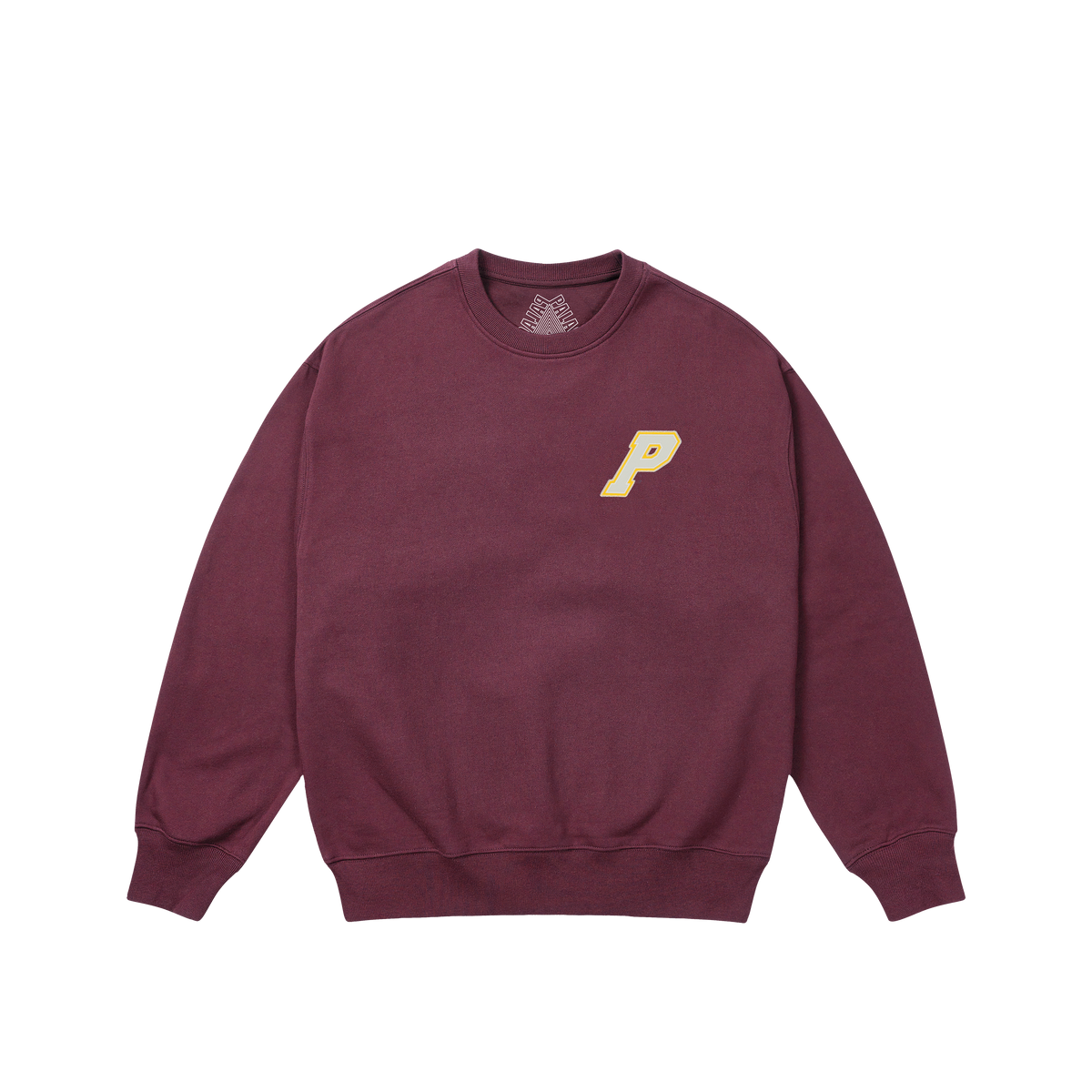 Palace Skateboards P3 Stitch CREW Maroonish