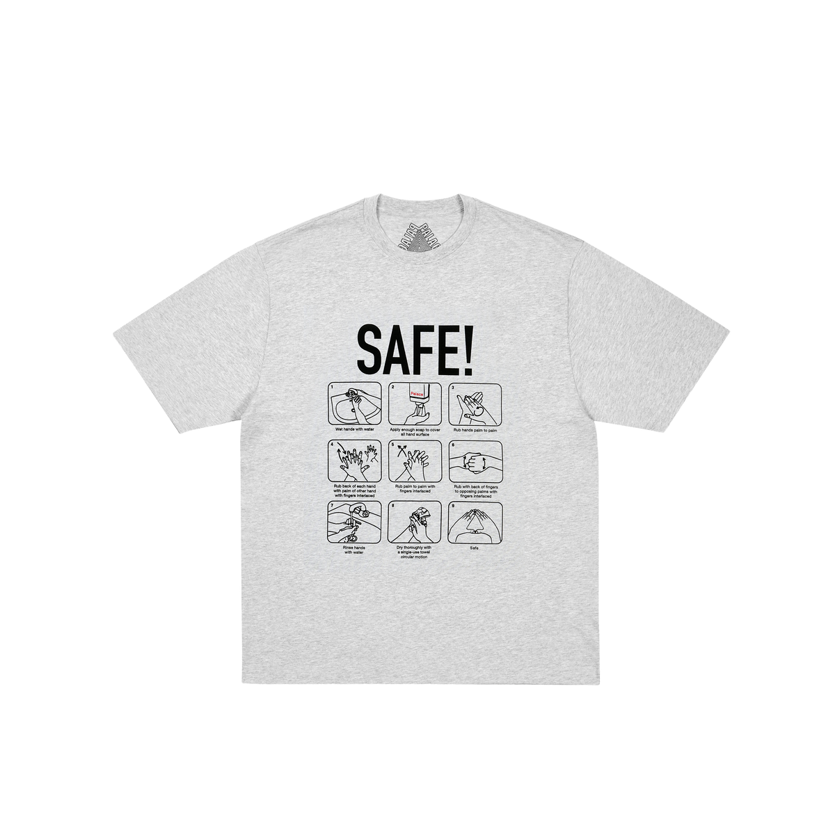 Palace Skateboards SAFE T-Shirt GREY MARL