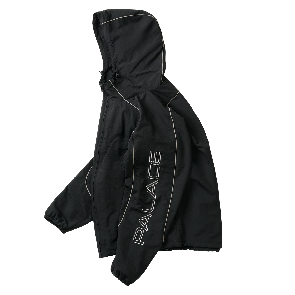 Palace Skateboards Piped Shell Jacket Black