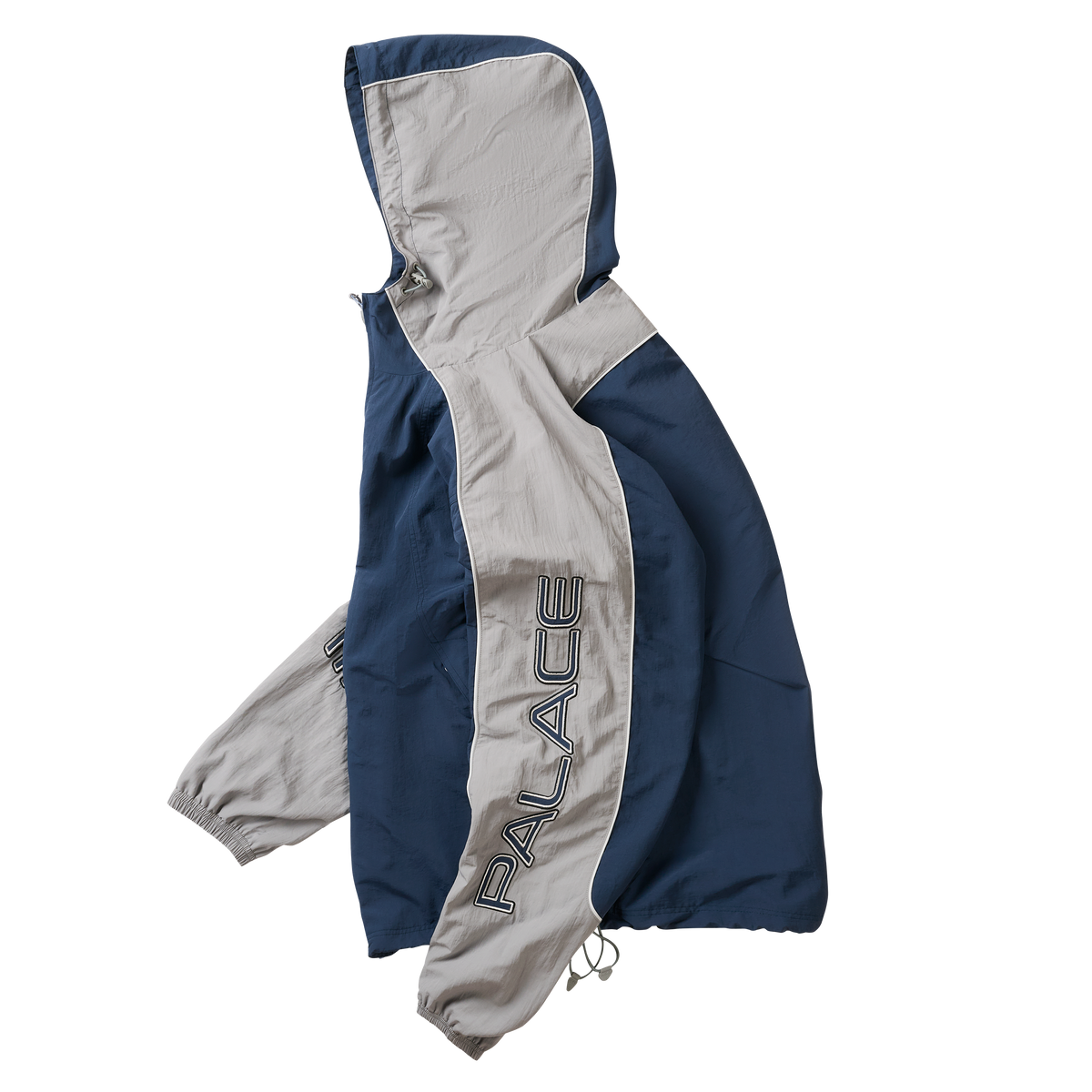 Palace Skateboards Piped Shell Jacket NAVY