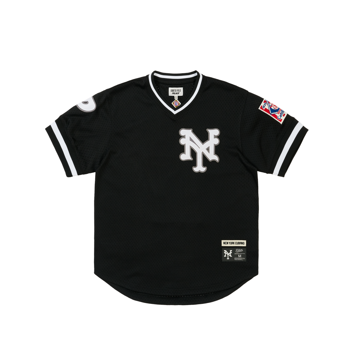 Palace NEW YORK Cubans MESH V-NECK Jersey GREY