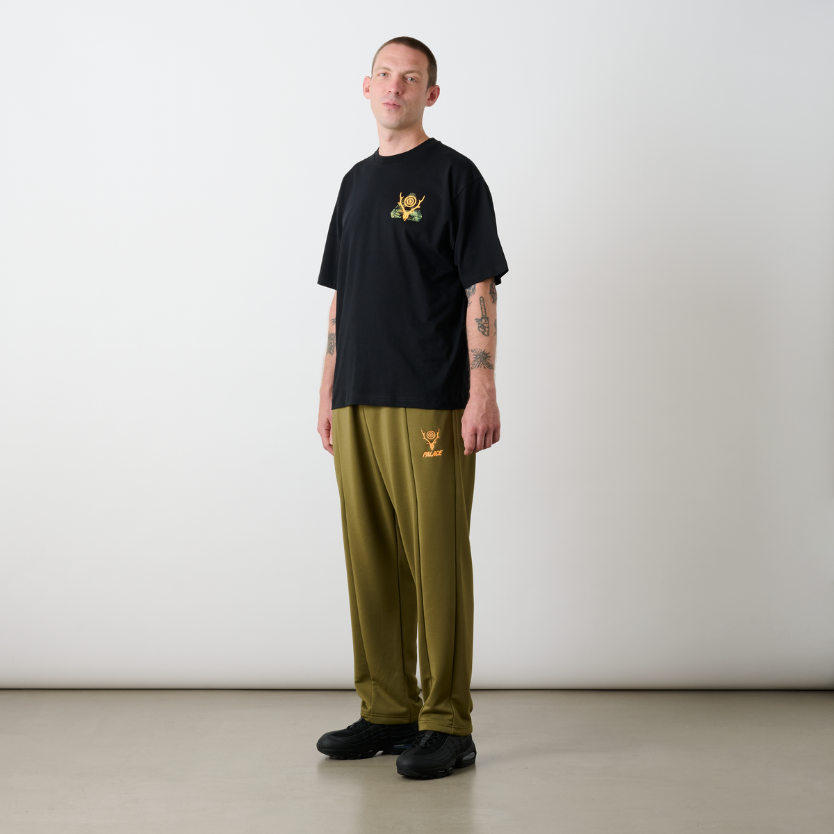 Palace South2 West8 STAG-FERG T-Shirt Black