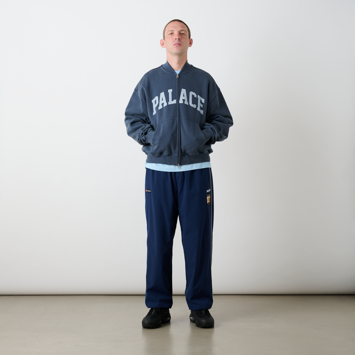 Palace Skateboards Pigment College Bomber NAVY