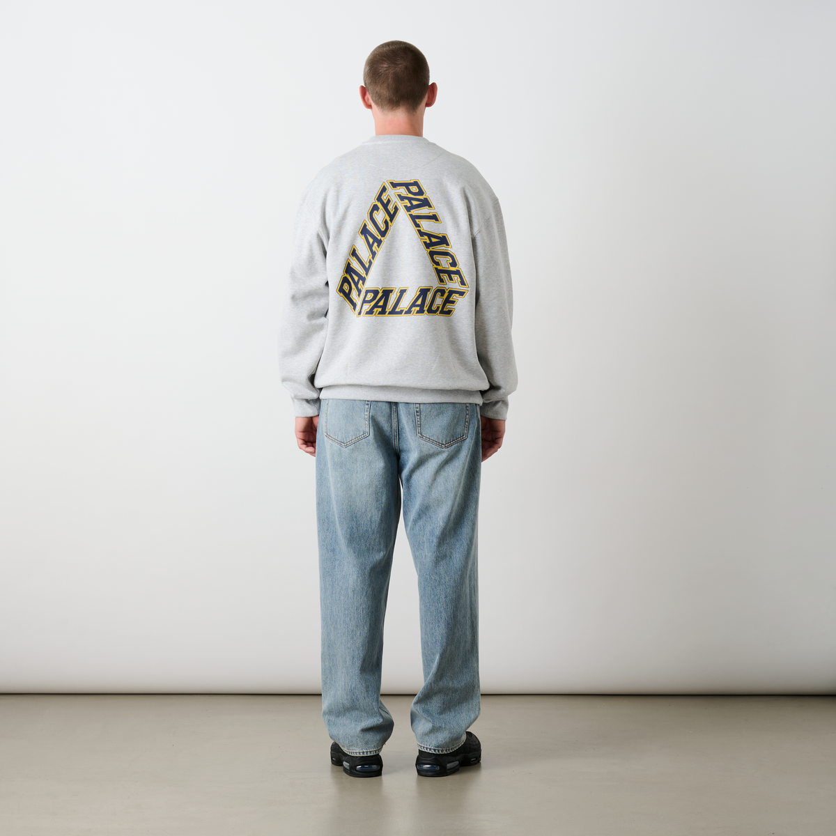 Palace Skateboards P3 Stitch CREW GREY MARL