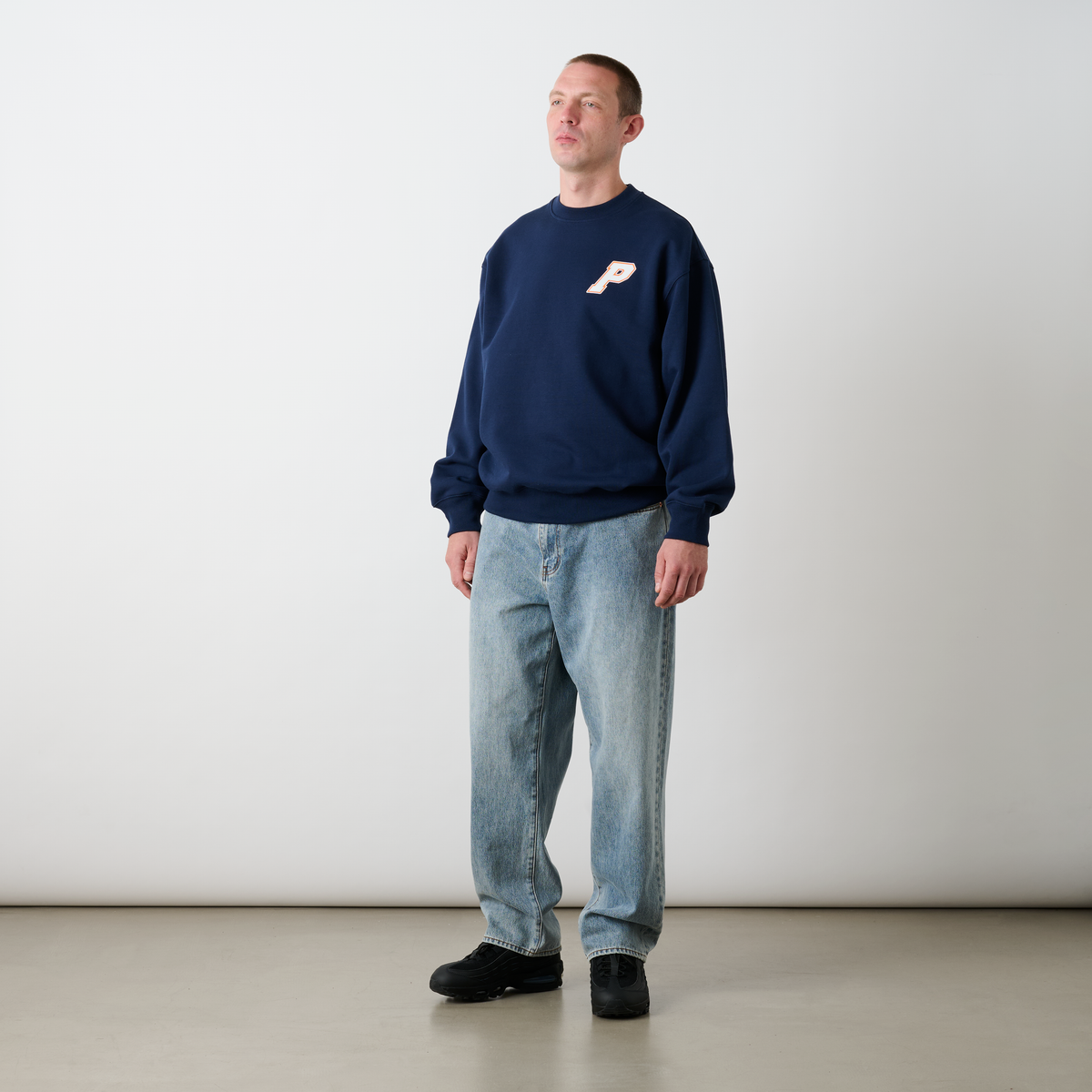 Palace Skateboards P3 Stitch CREW NAVY