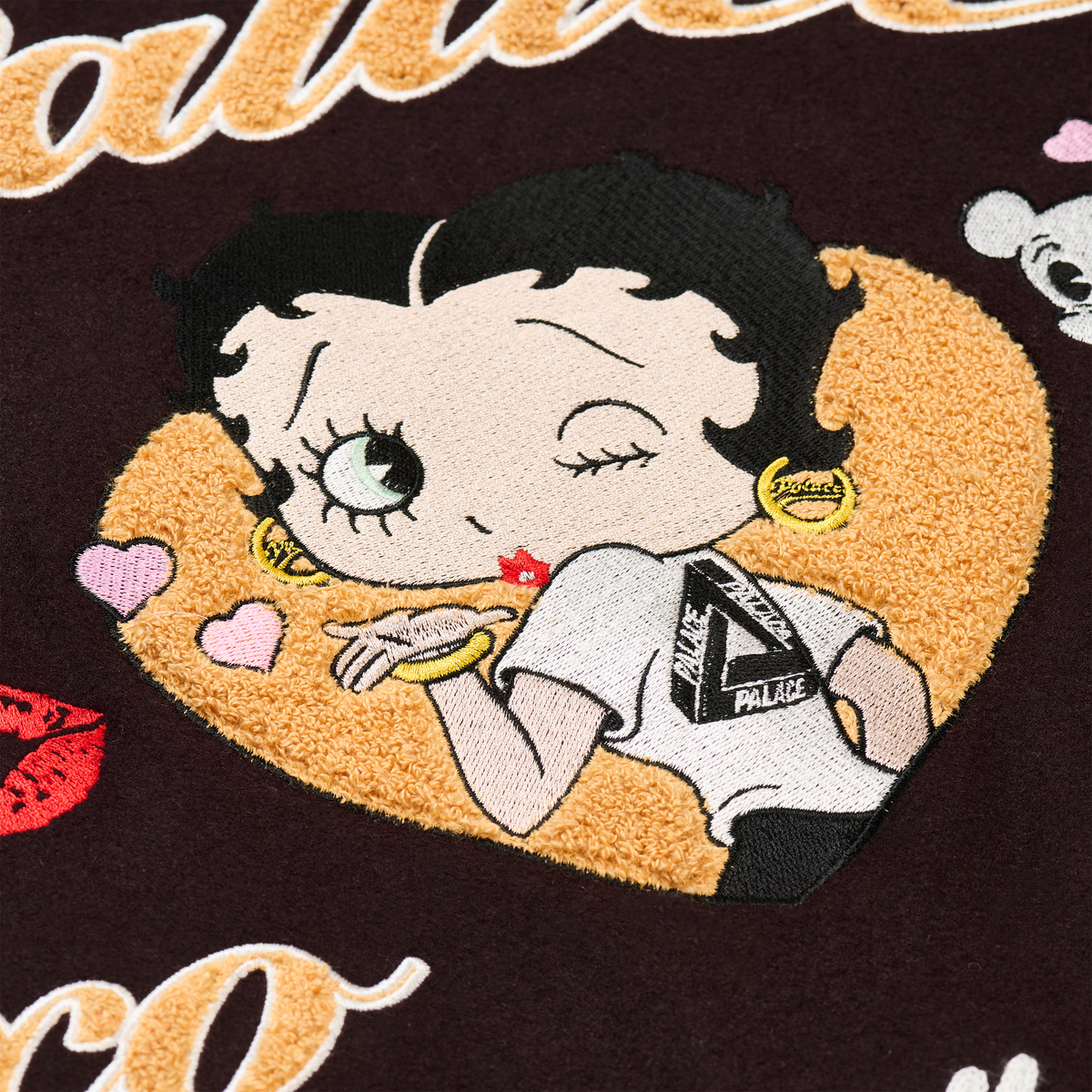 Palace Skateboards Betty BOOP Varsity Jacket Brown