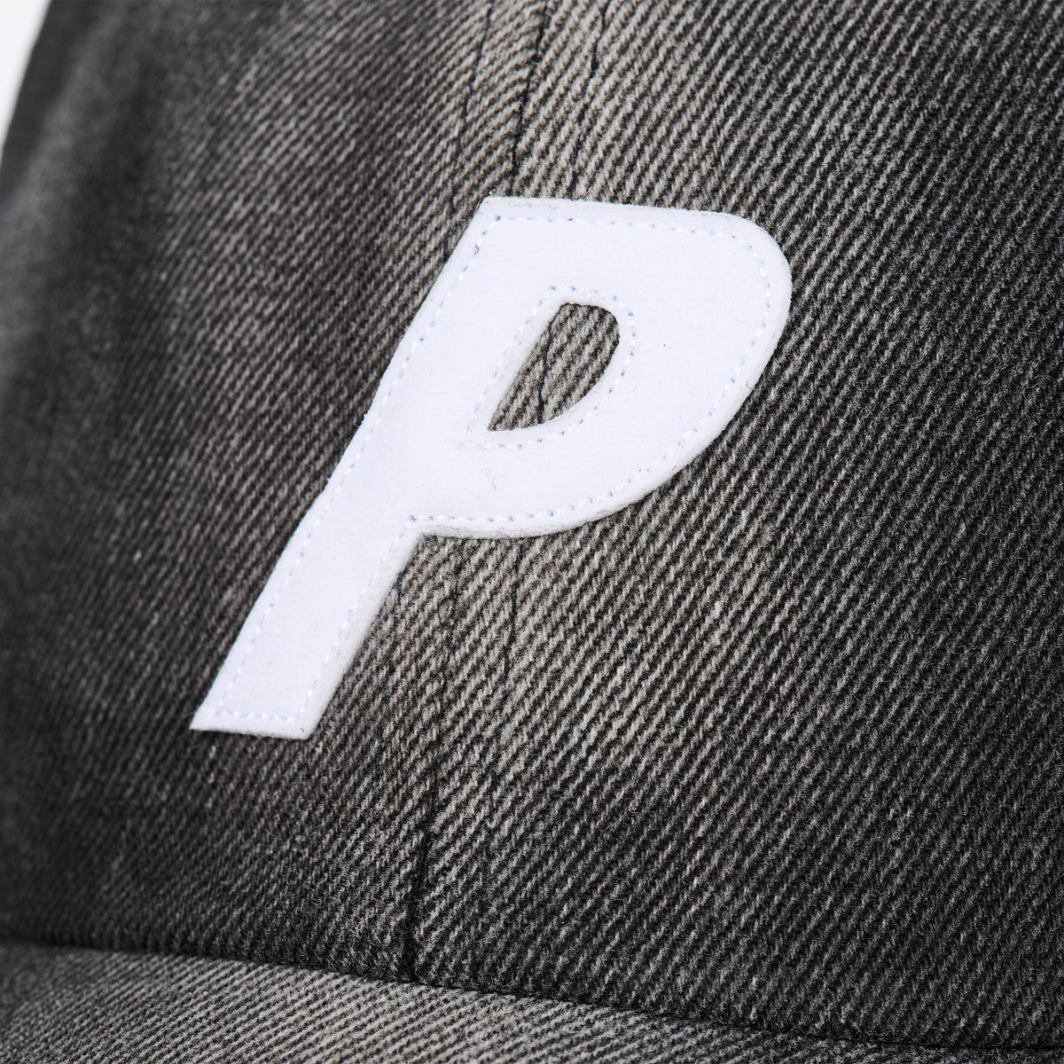 Palace Skateboards Bleached Denim P 6-Panel Black