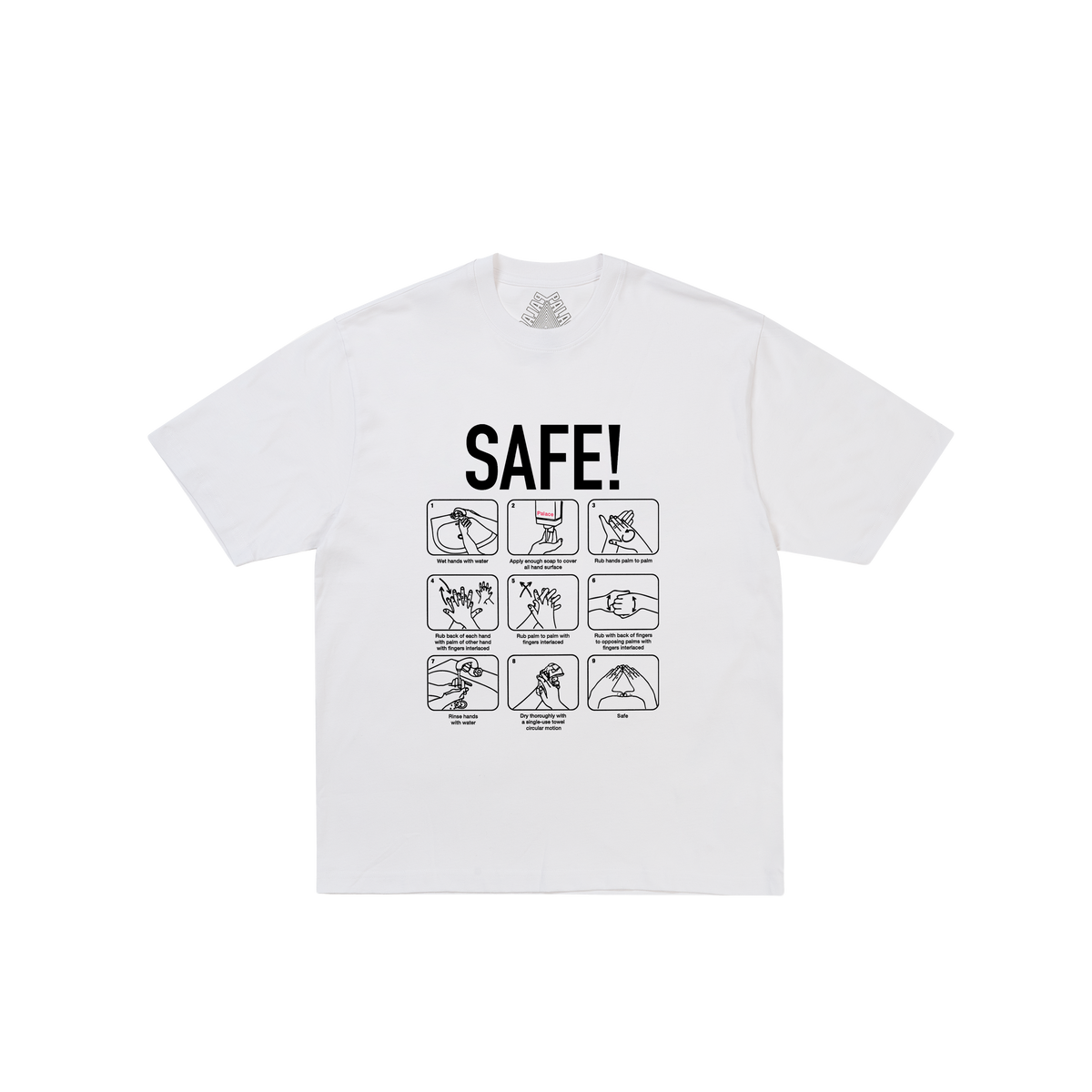 Palace Skateboards SAFE T-Shirt GREY MARL