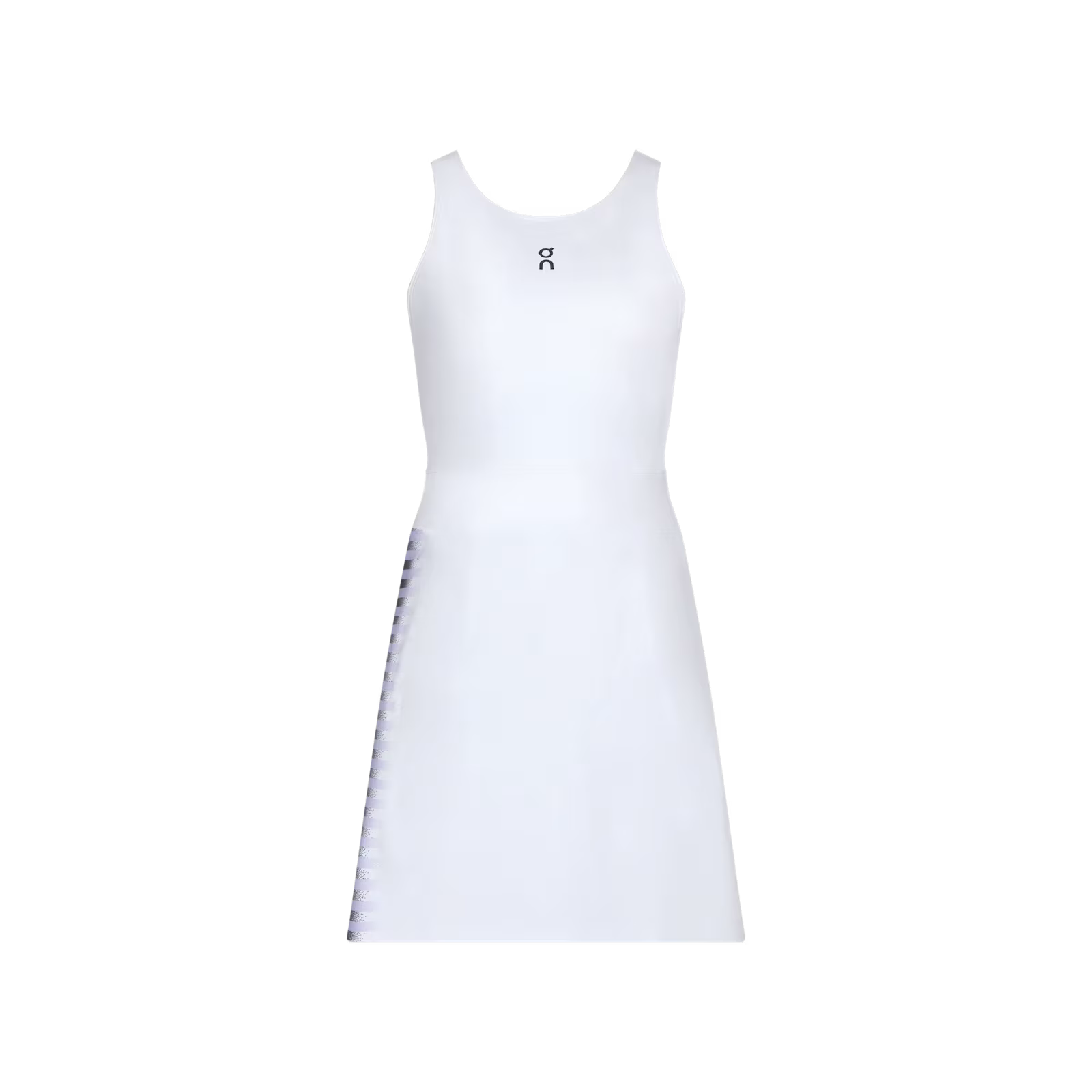 On Court Dress Split Edge White | Black (Women'S)