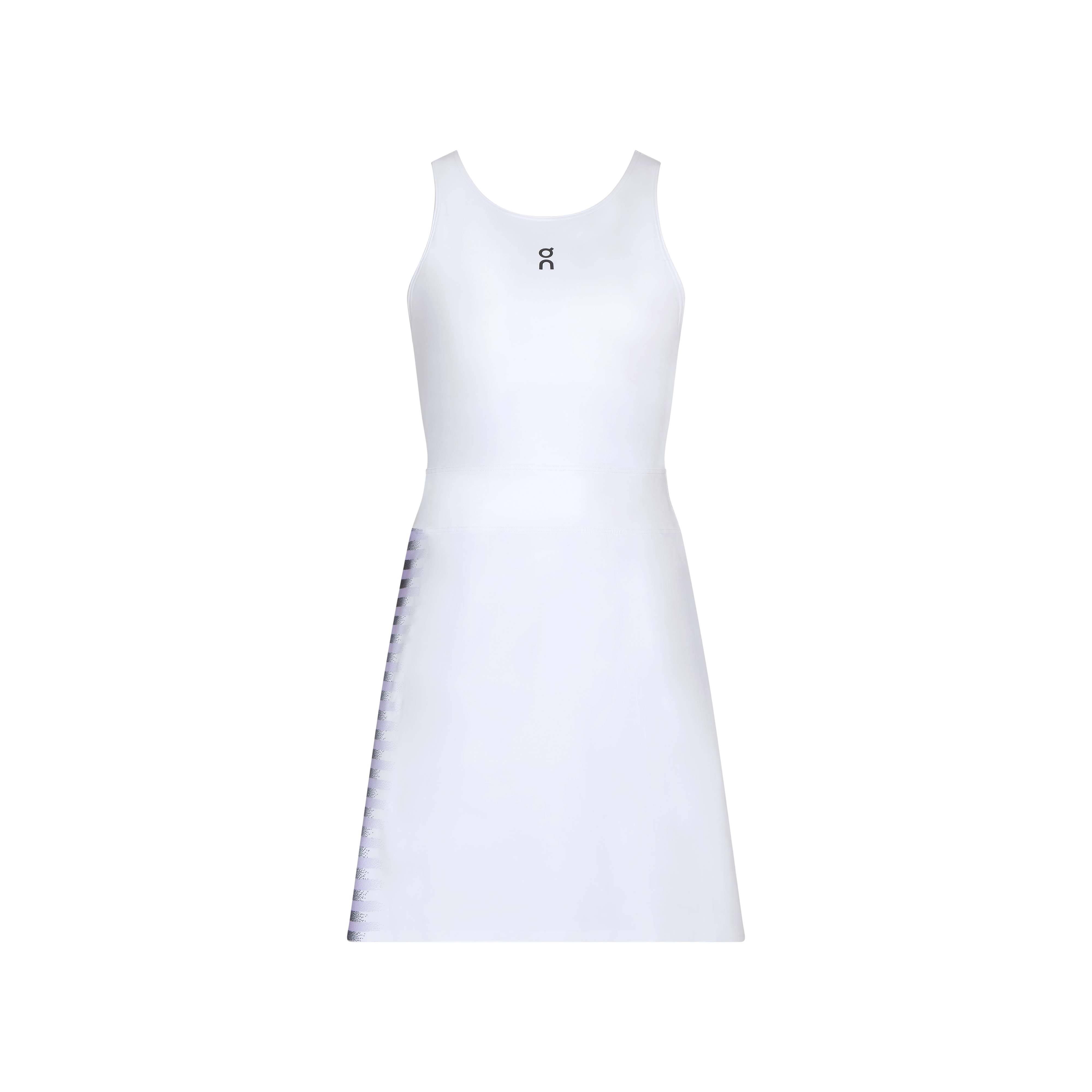 On Court Dress Split Edge White | Black (Women'S)