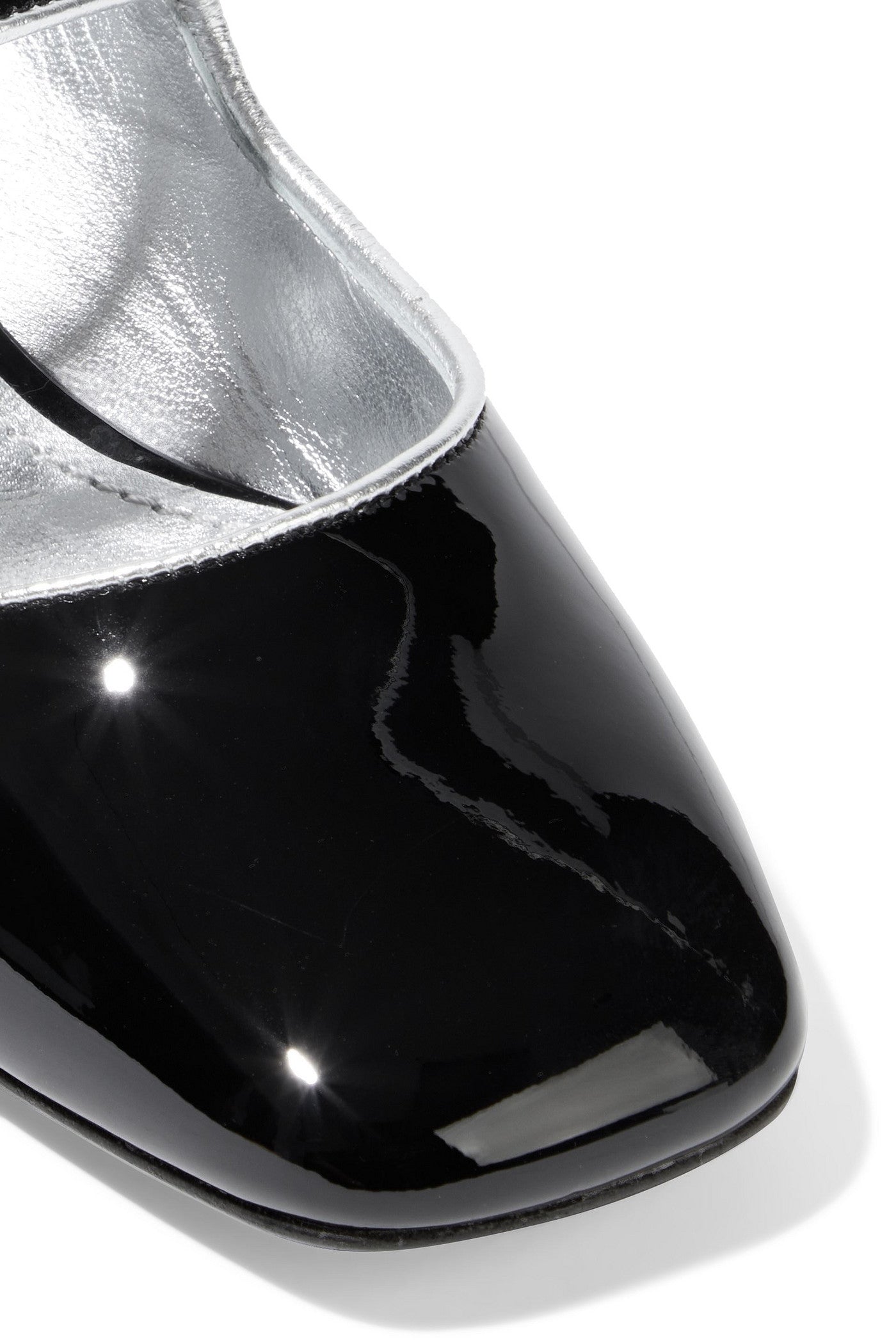 Dolce&Gabbana Jackie Crystal-Embellished Patent-Leather Mary Jane Pumps Black Women's