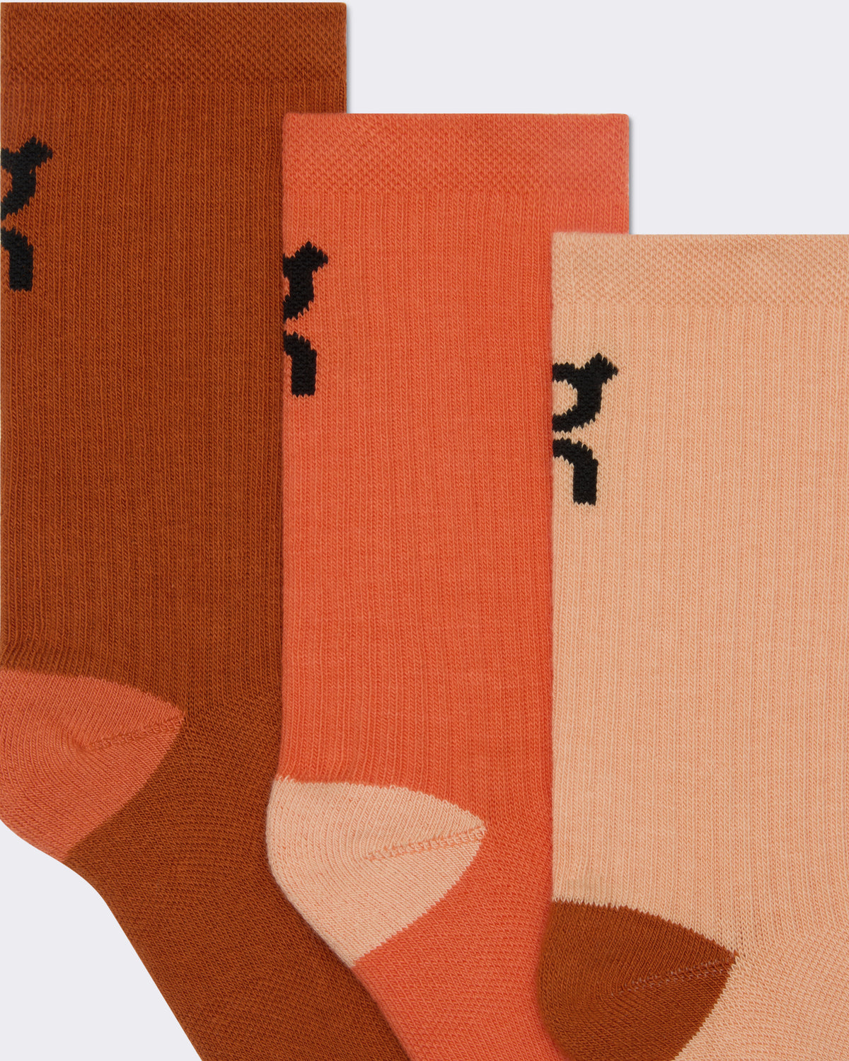 On Logo Sock High 3P Kids Flame | Cinnamon
