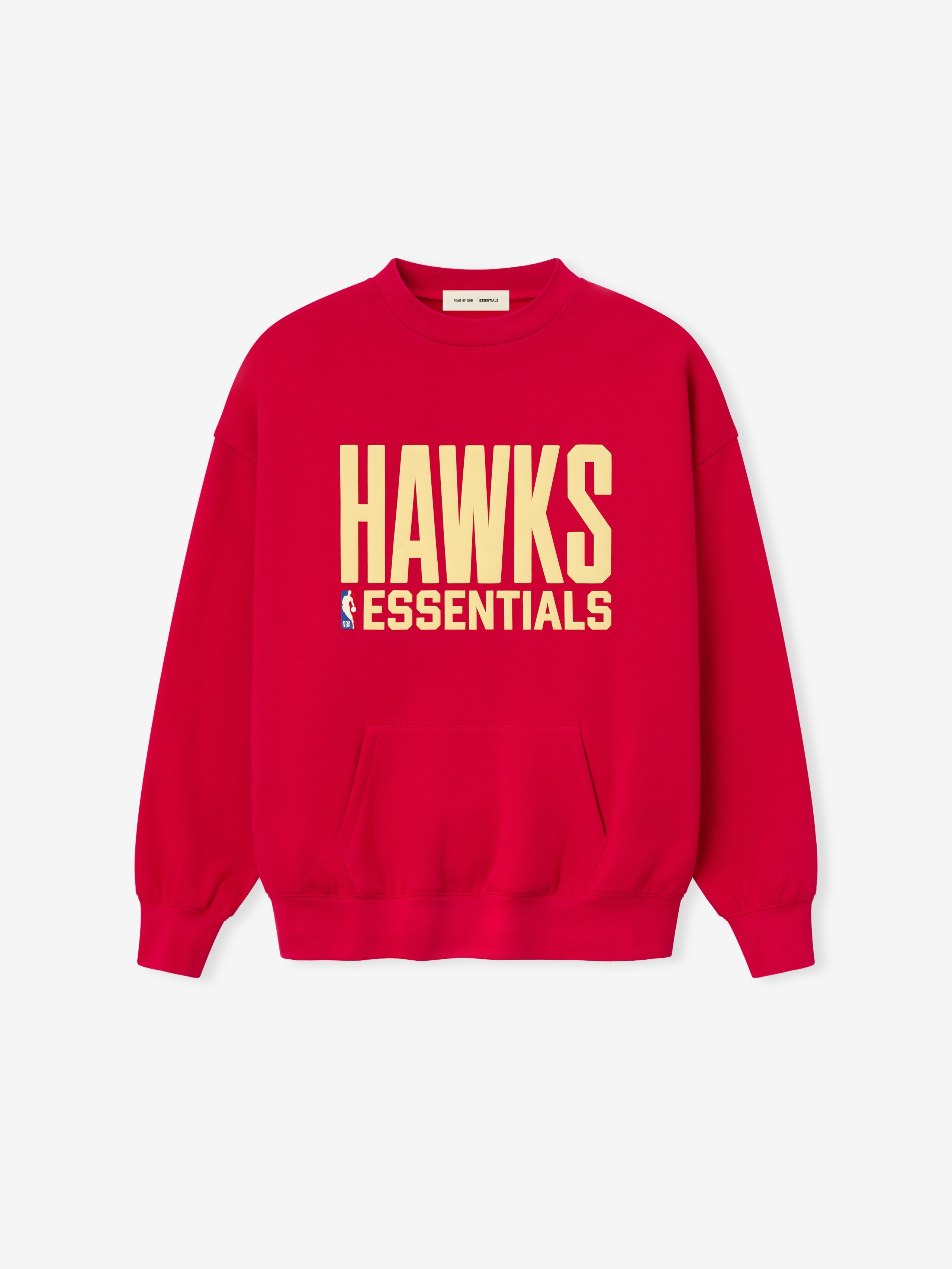 Essentials Hawks Sport Crewneck Red