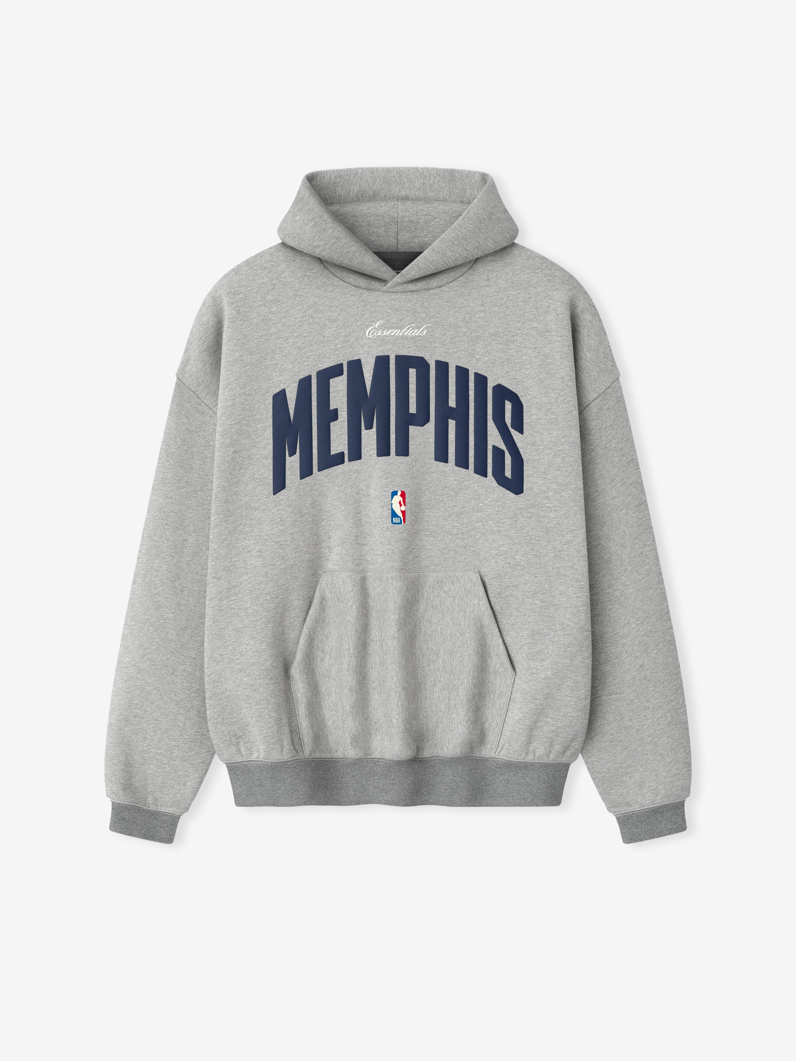 Essentials Memphis Grizzlies 90S Hoodie Concrete Heather