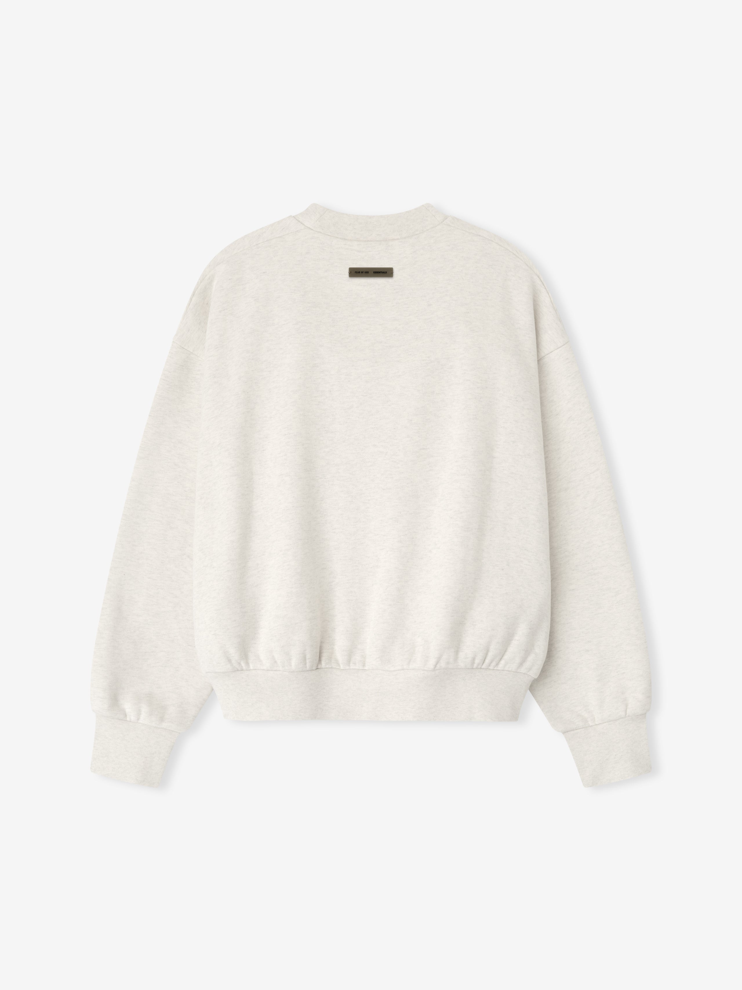 Essentials Embossed Classic Crewneck Sweatshirt Oatmeal Heather