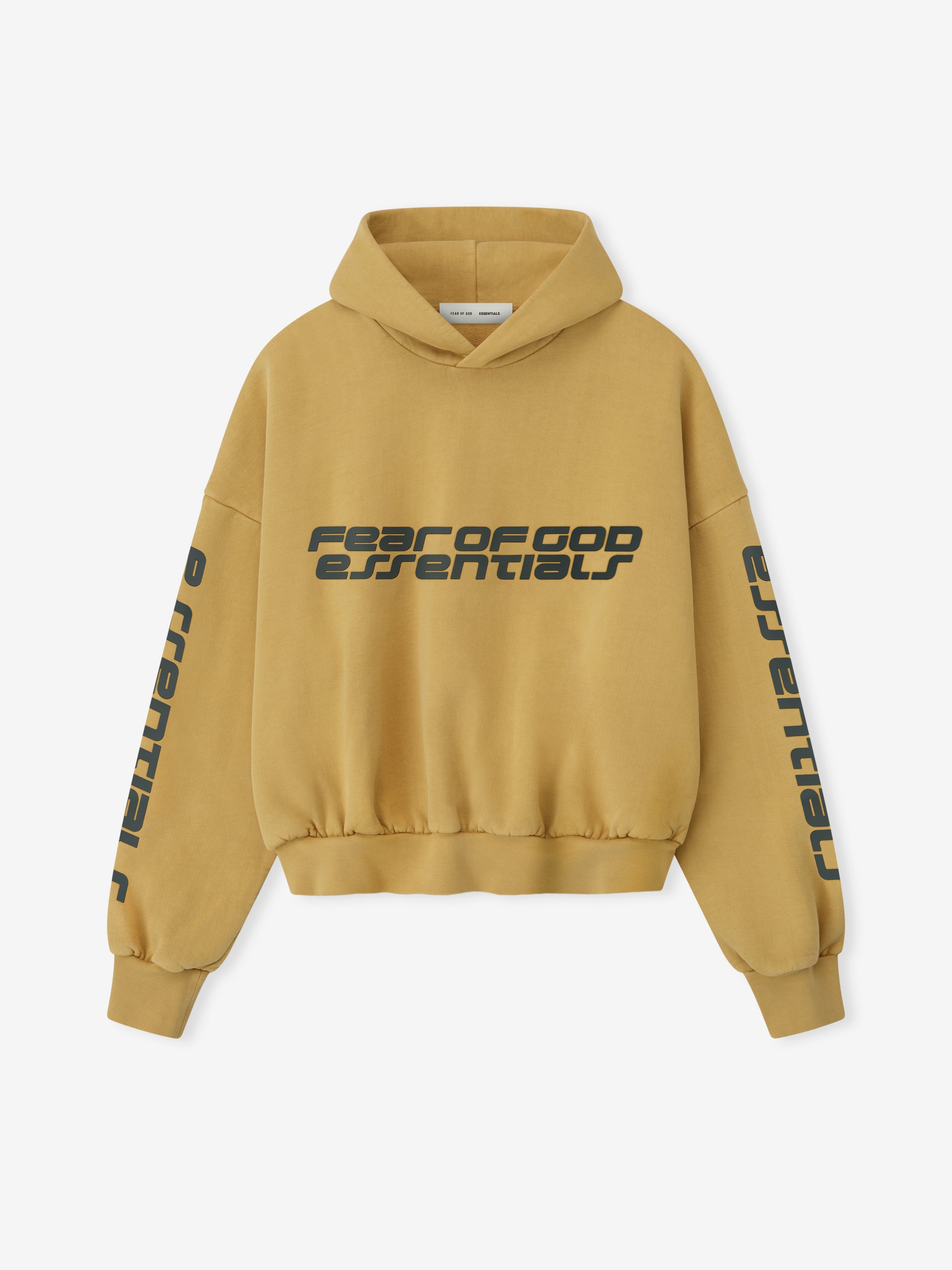 Essentials Cropped Relaxed Hoodie Canyon