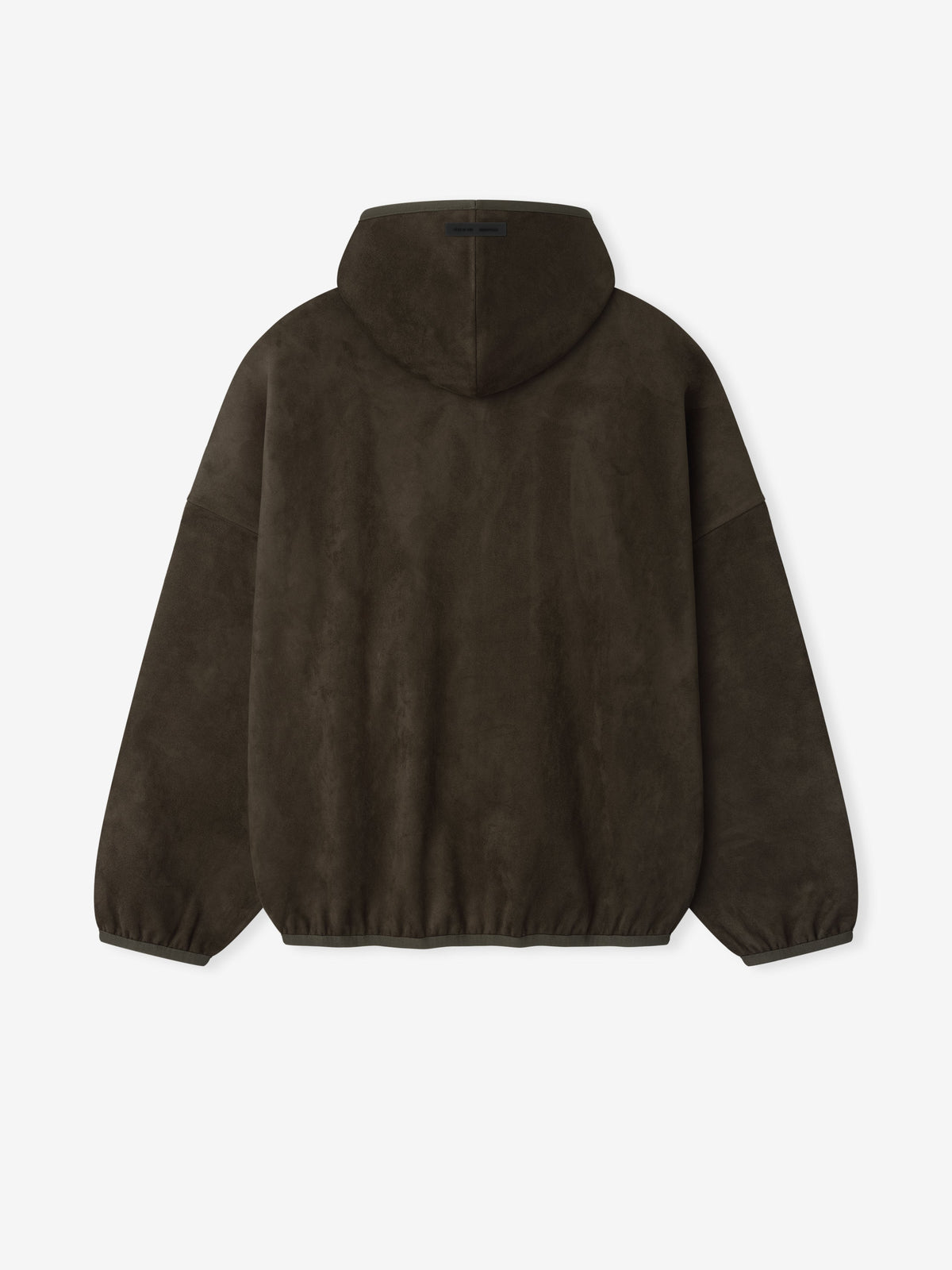 Essentials Suede Fleece Modern Hoodie Brown