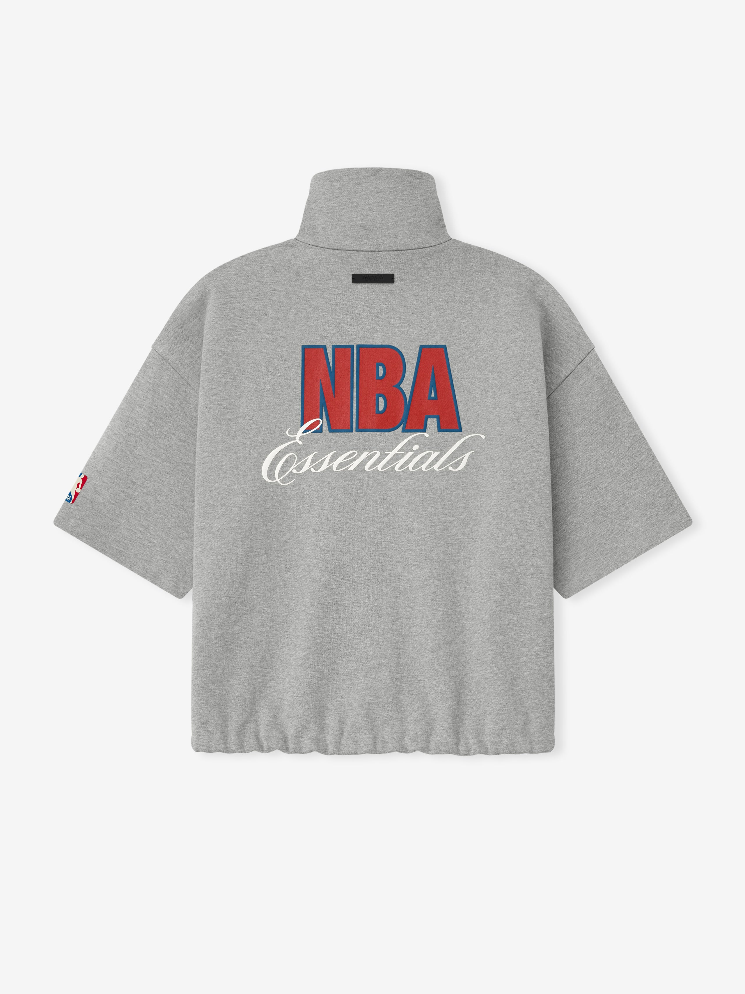 Essentials Nba High Neck Jacket Concrete Heather