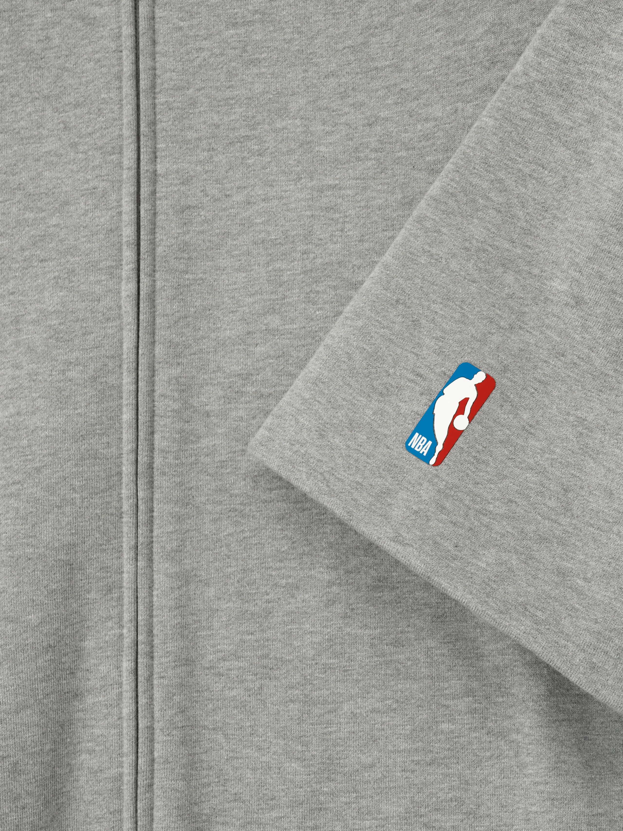 Essentials Nba High Neck Jacket Concrete Heather